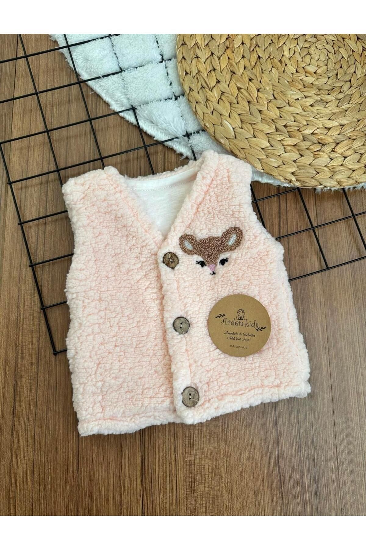 ArdenKids 6-18 Ay Pudra Peluş Yelek