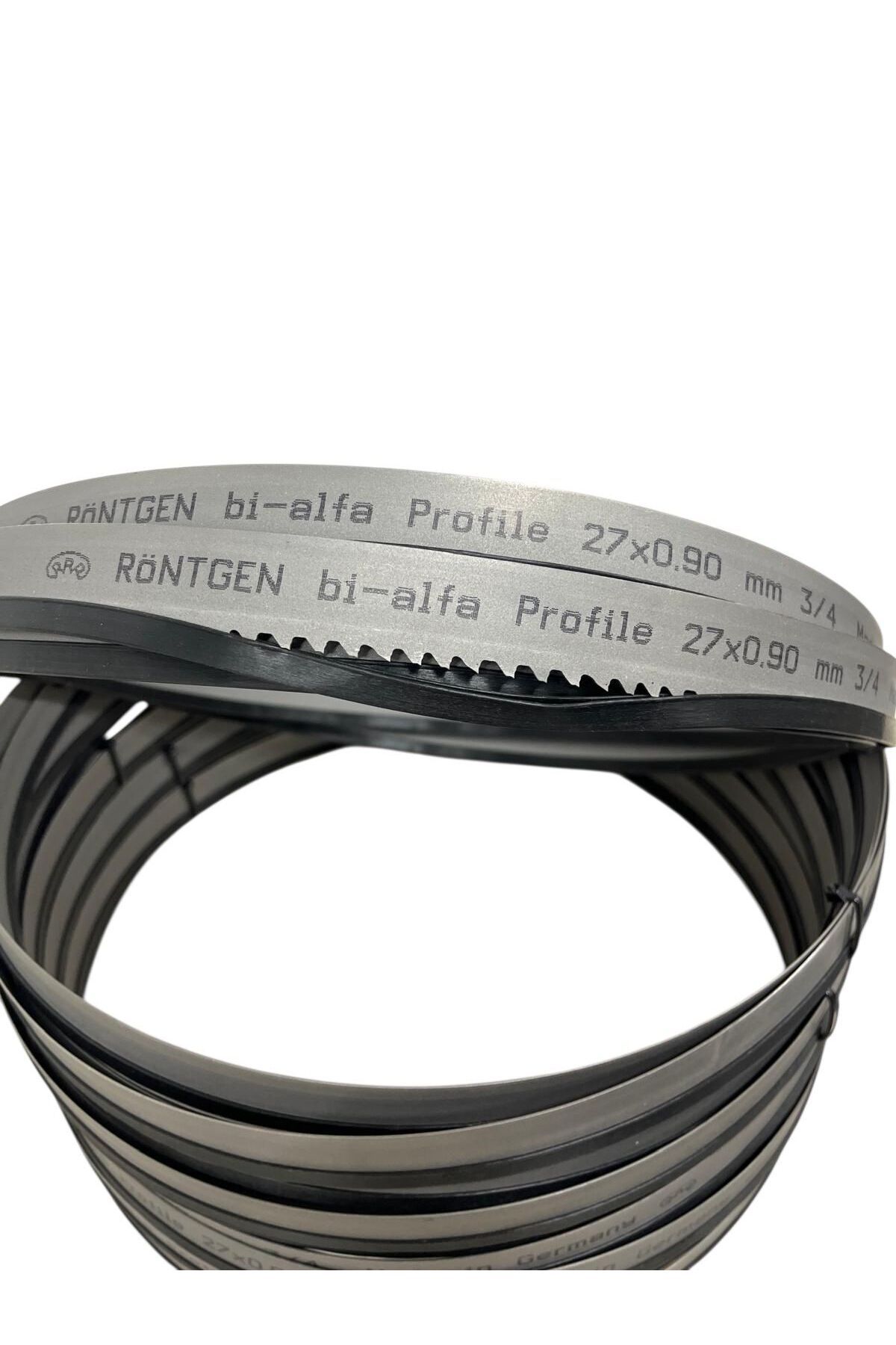 Röntgen Yayınları Röntgen 3,66x27x0,9 Bimetal Şerit Testere 3/4 Diş -Almanya'nın İncisi-1. Kalite M-51 Paslanmaz