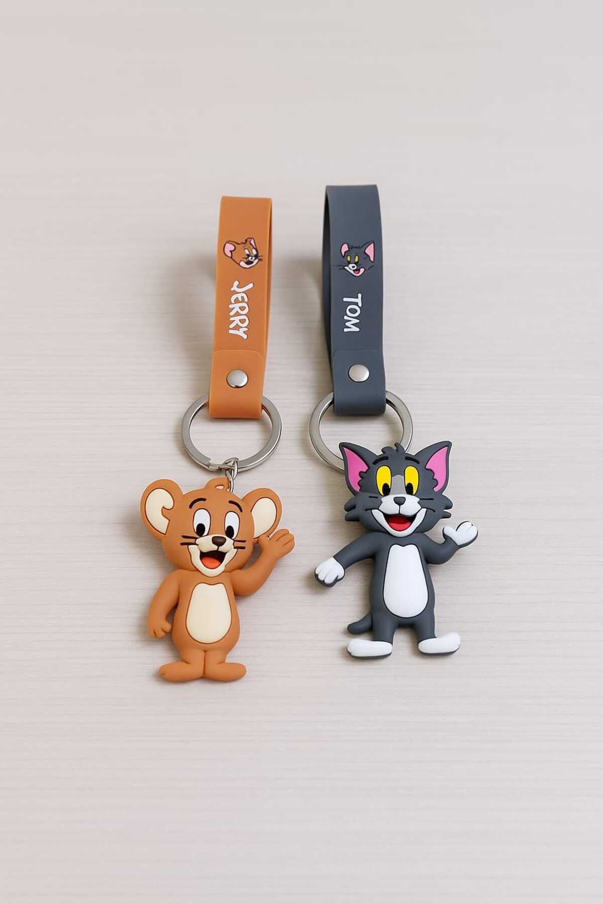MONO Tom Ve Jerry Anahtarlığı Ve Çanta Aksesuarı 2 Adet Fiyatıdır