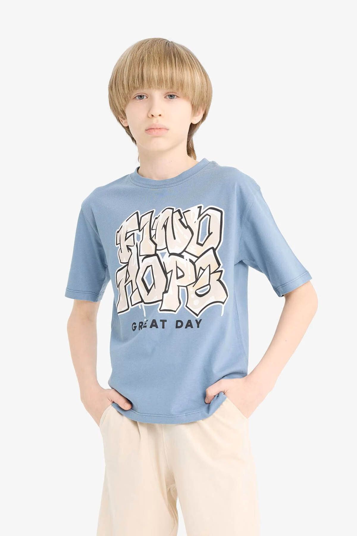DeFacto-Indigo Boy's Bottom-Top Set E4690A8/In13 3