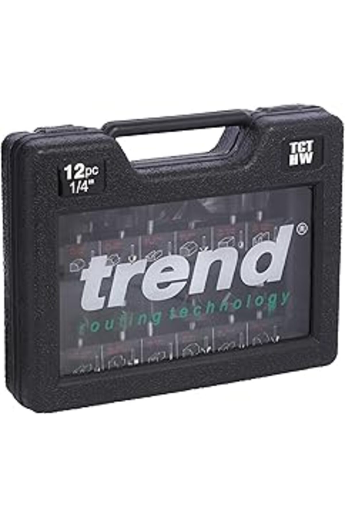 Pazarcan Trend Set/Ss8 X 1/4Tc 1/4 Inç Çap Şaft Başlangıç Kesici Seti – Siyah/Beyaz (12 Parça)