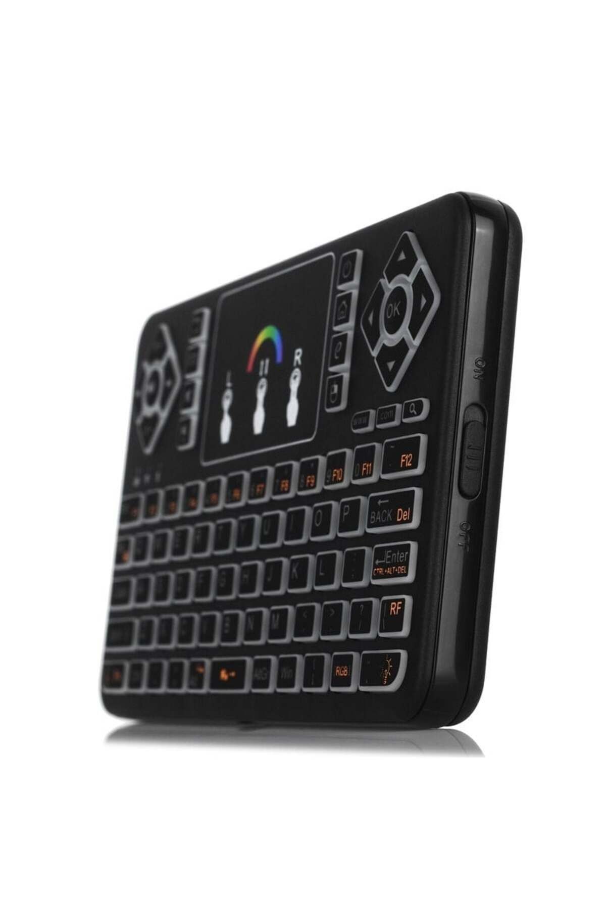 TECHSTAR-Wireless keyboard Techstar® Q9 RGB lighting, QWERTY, Plug&Play, Tochpad, Keyboard, Mouse 10