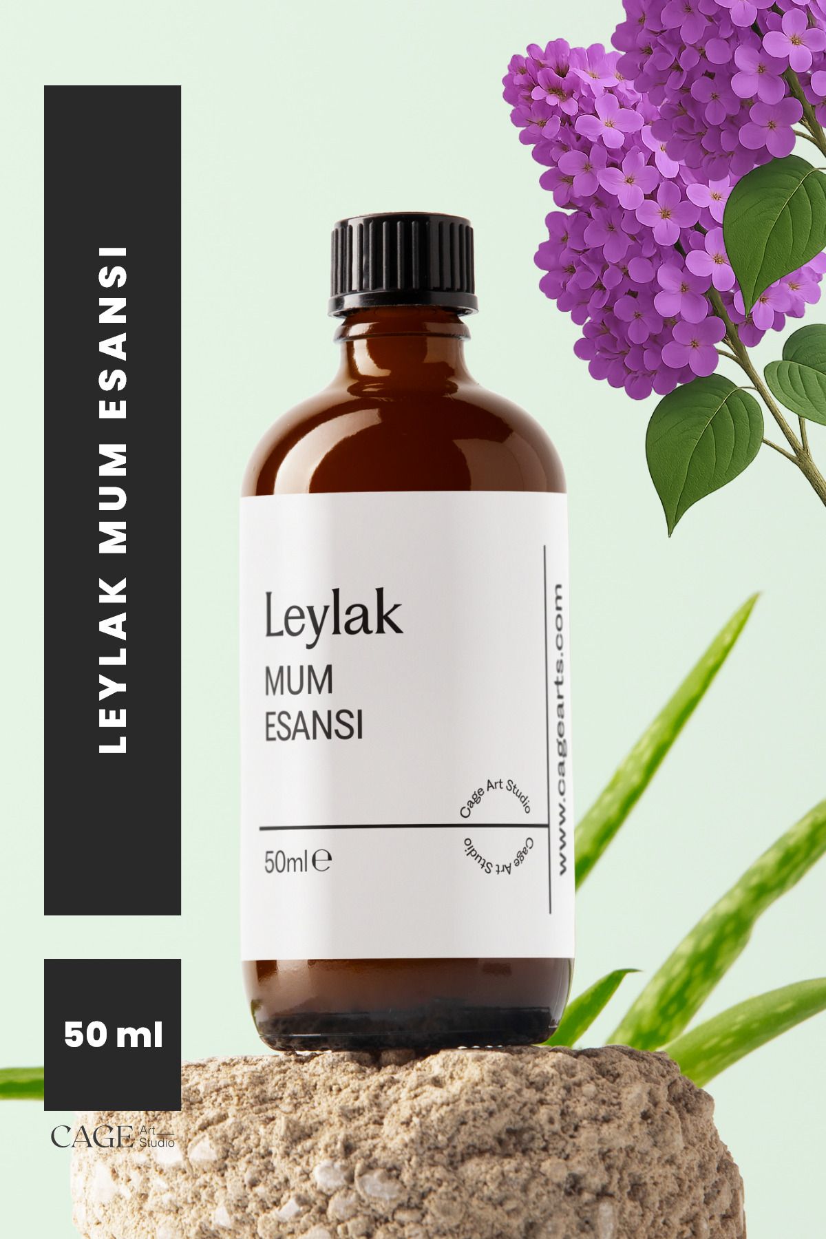 Cageartstudio Leylak Mum Esansı 50 Ml, Yüksek Kalite Mum Esansı, Mum Koku Esansı, Soya Wax Esansı