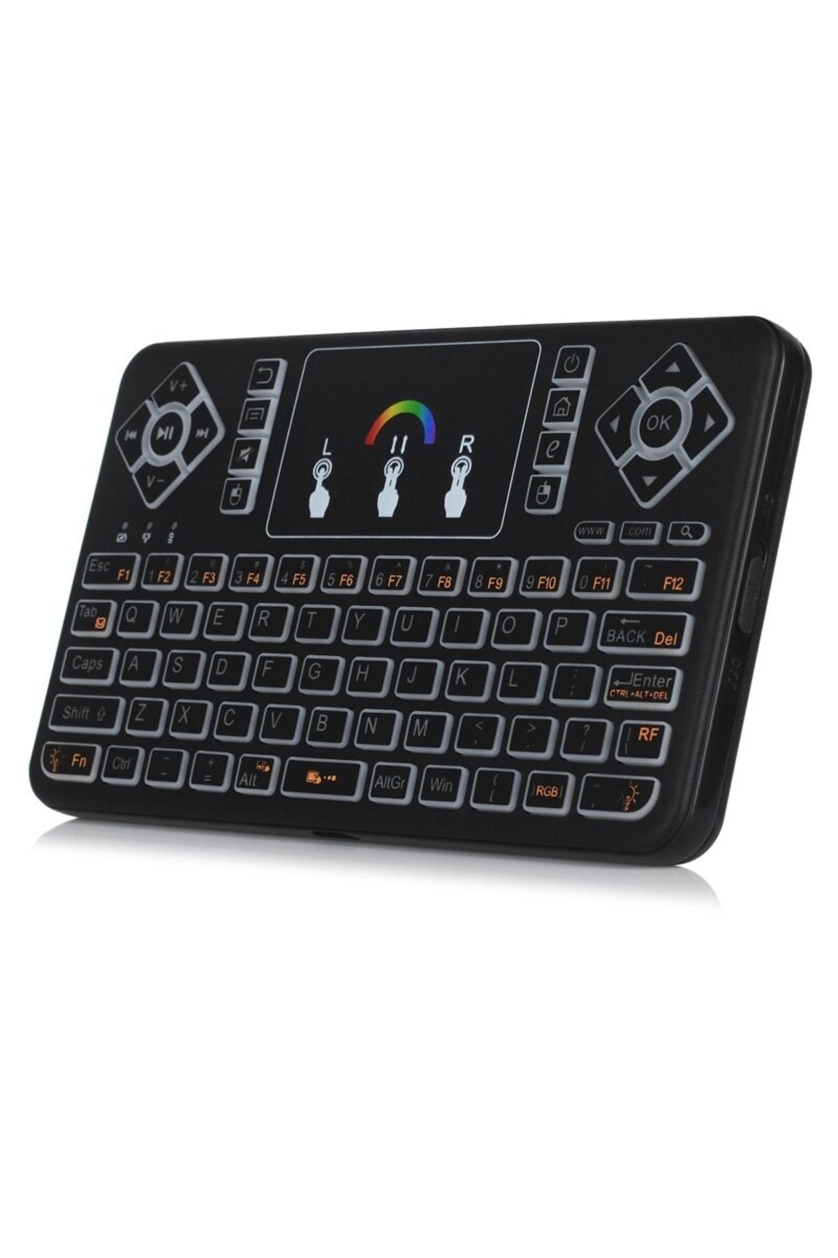 TECHSTAR-Wireless keyboard Techstar® Q9 RGB lighting, QWERTY, Plug&Play, Tochpad, Keyboard, Mouse 3