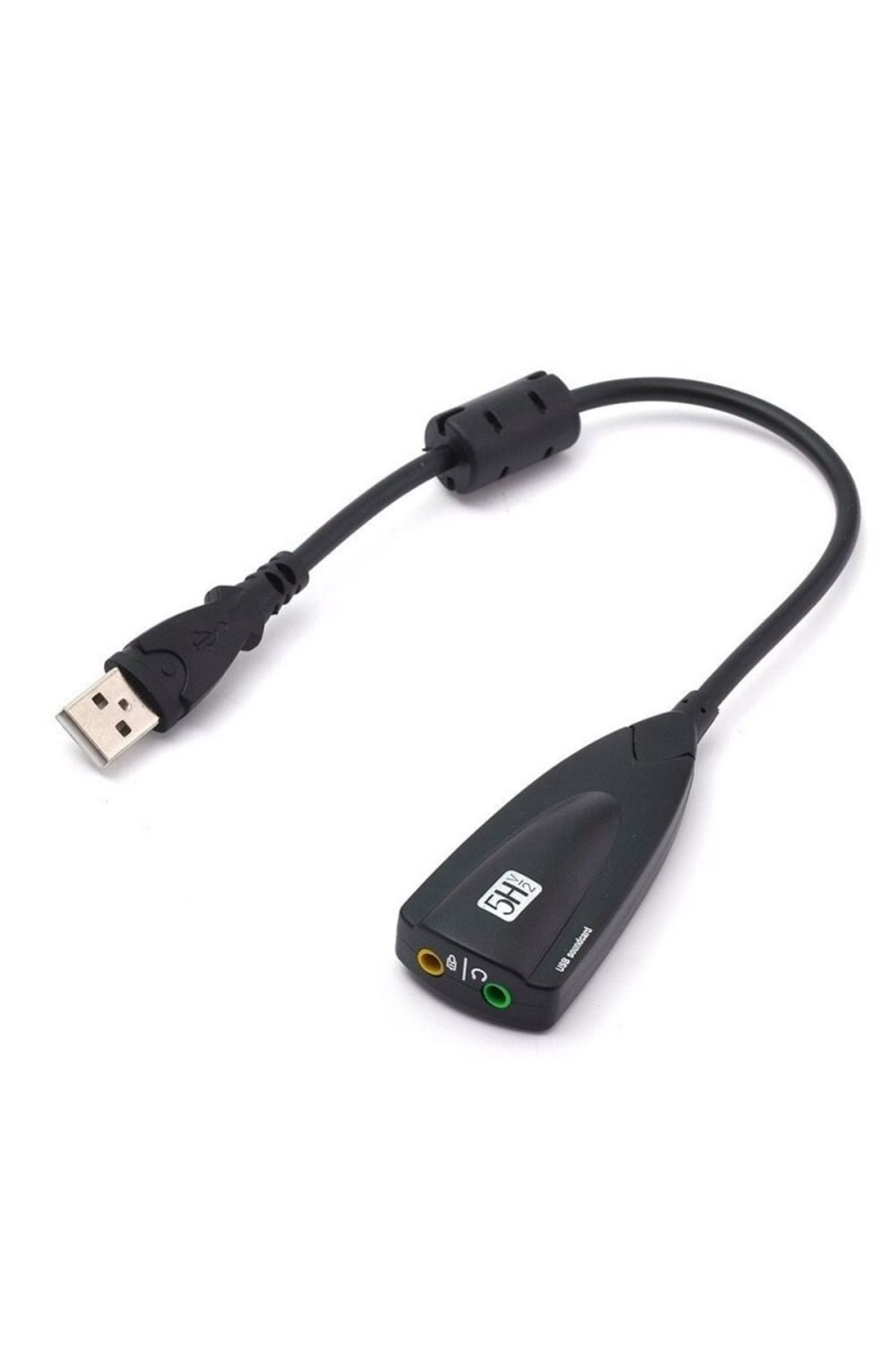 TECHSTAR-® 5hv2 Audio Adapter, Usb 2.0, 2 X 3.5mm Audio Jack, Microphone, Lineout, Virtual Surround 5
