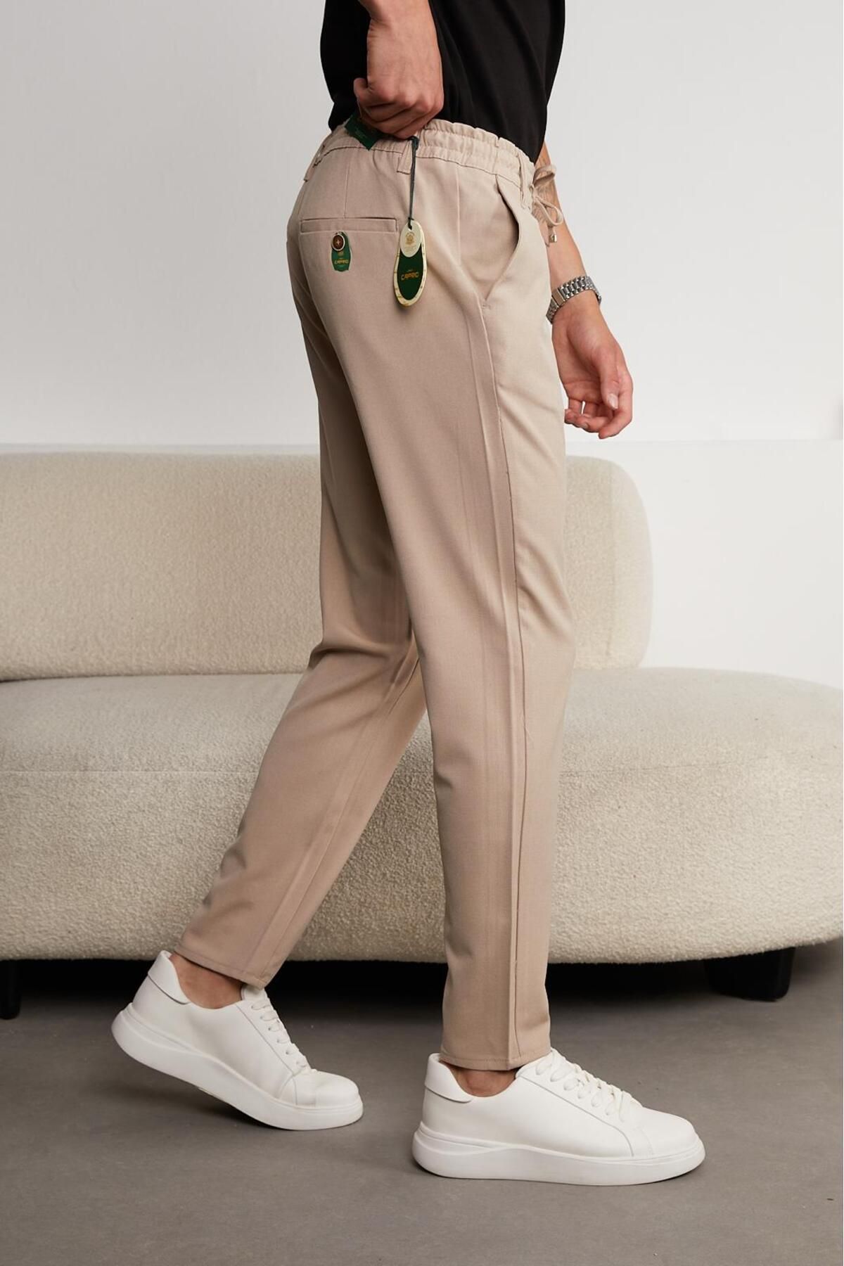 JACK CAPRİO Erkek Yeni Sezon Jogger Pantolon Likralı Yüksek Kaliteli Kumaş