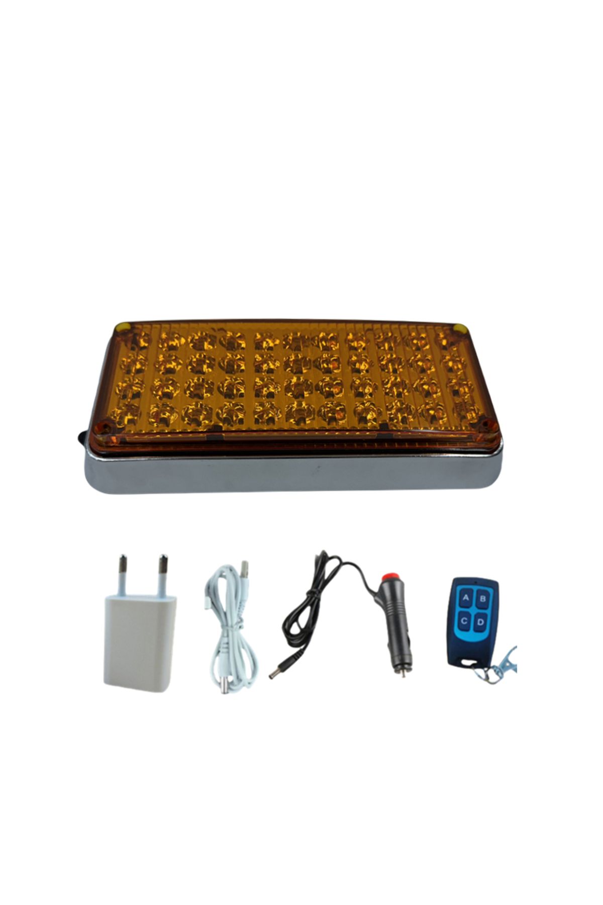 Space Tepe çakar lamba 44led amber kumandalı / LAPA119-1