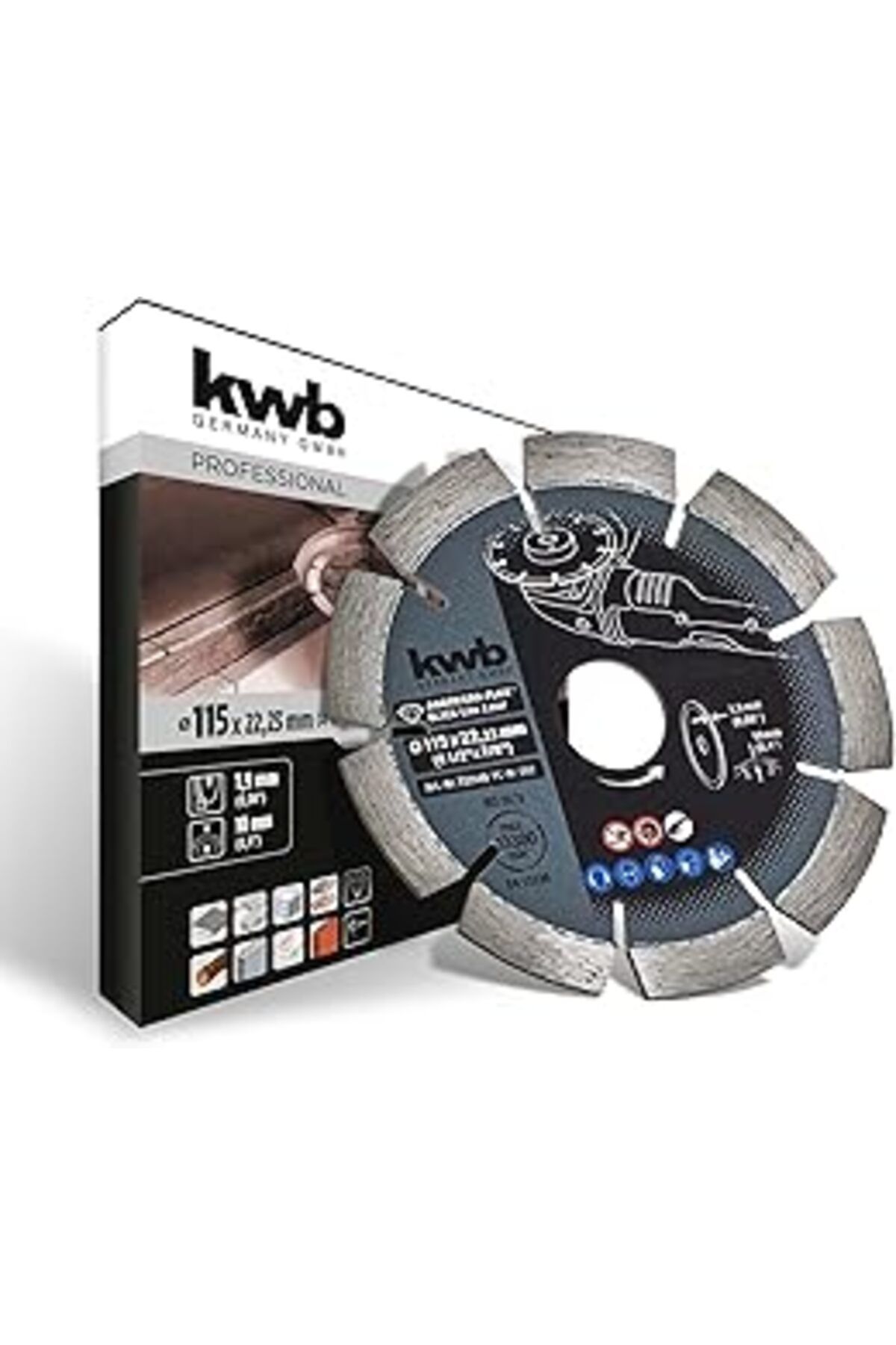 Pazarcan Kwb Elmas Beton Kesme 115 Mm - 49723140