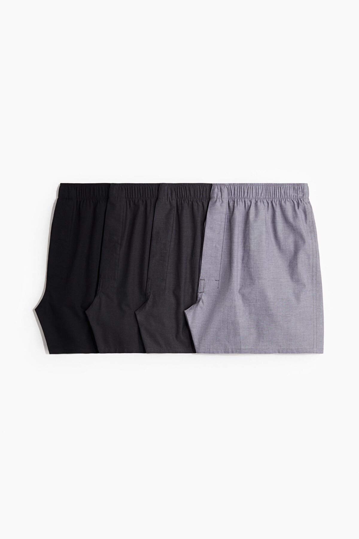بسته 4 عددی شورت بوکسور بافته شده اچ اند ام باکسر H&M