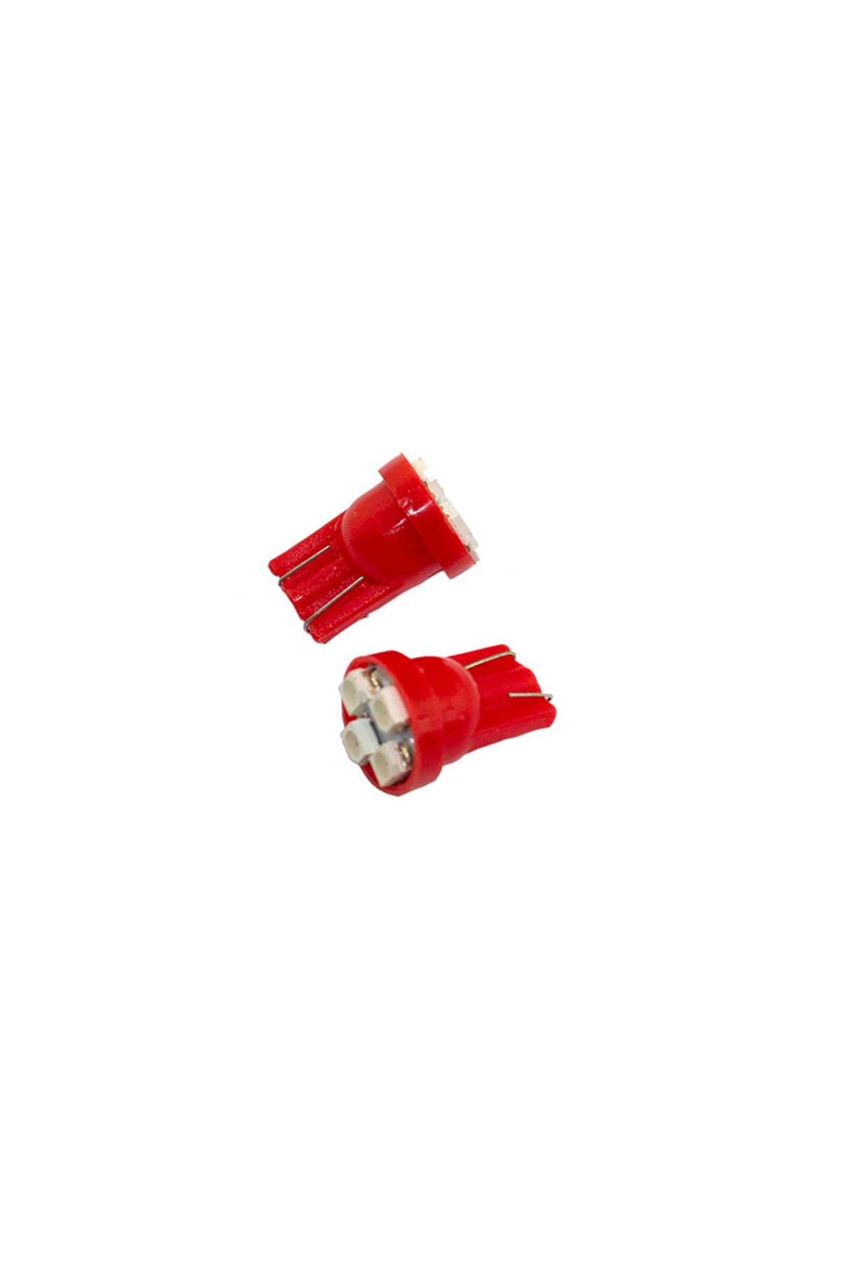 Space Led Ampul T10 2X4 SMD Kırmızı 2'li Set 12V / LAAM117-3