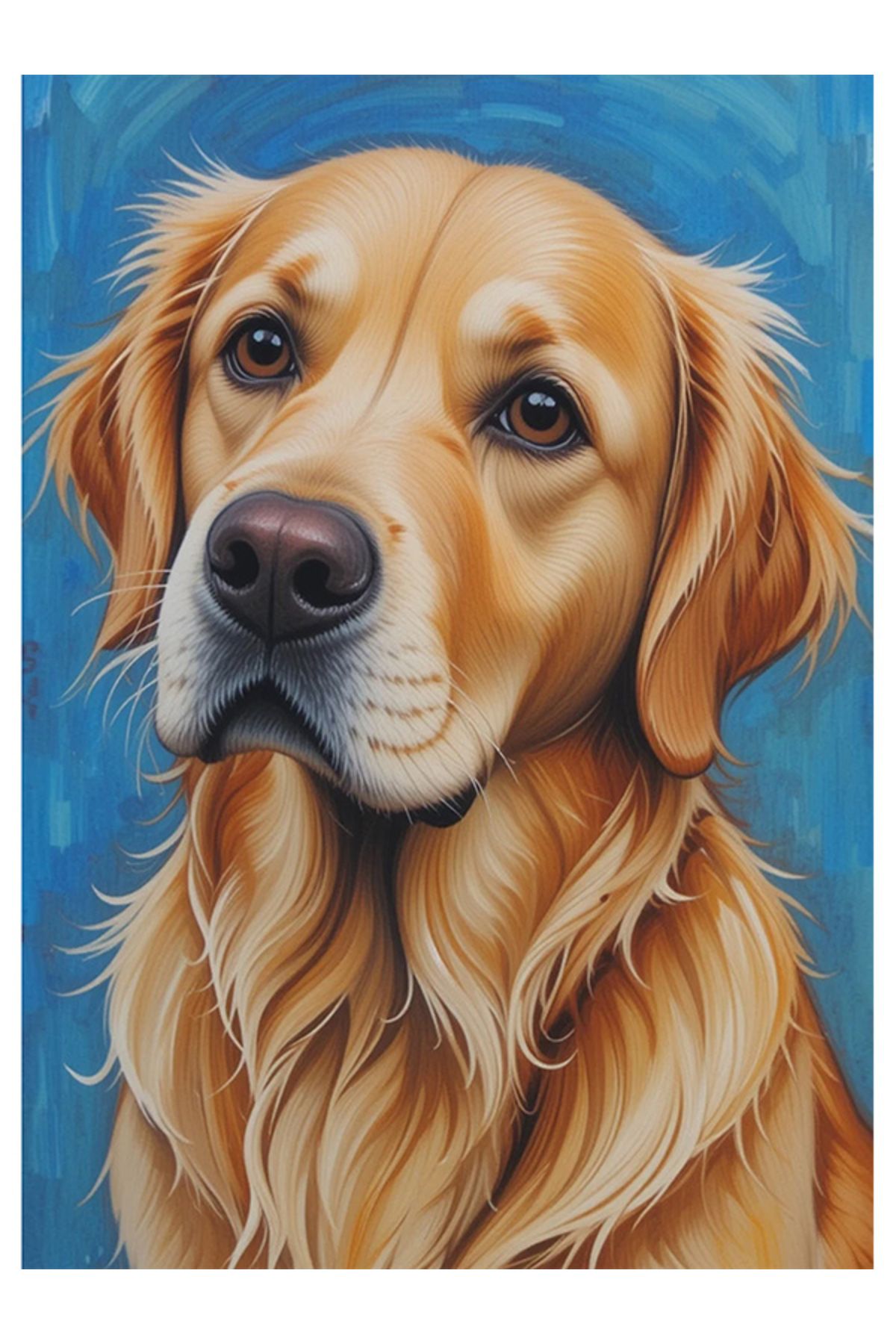 Bedeko Sevimli Köpek Ahşap Tablo