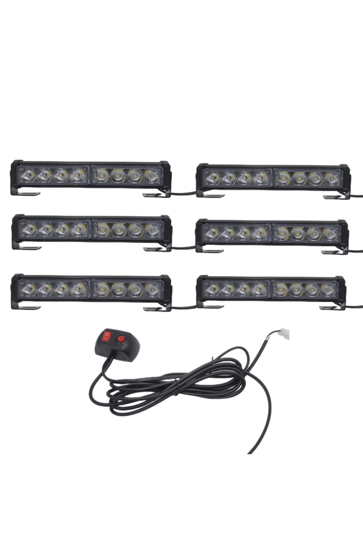 Space 6'lı 48 led çakar lamba sarı-sarı 12-30V / LAPA545-2