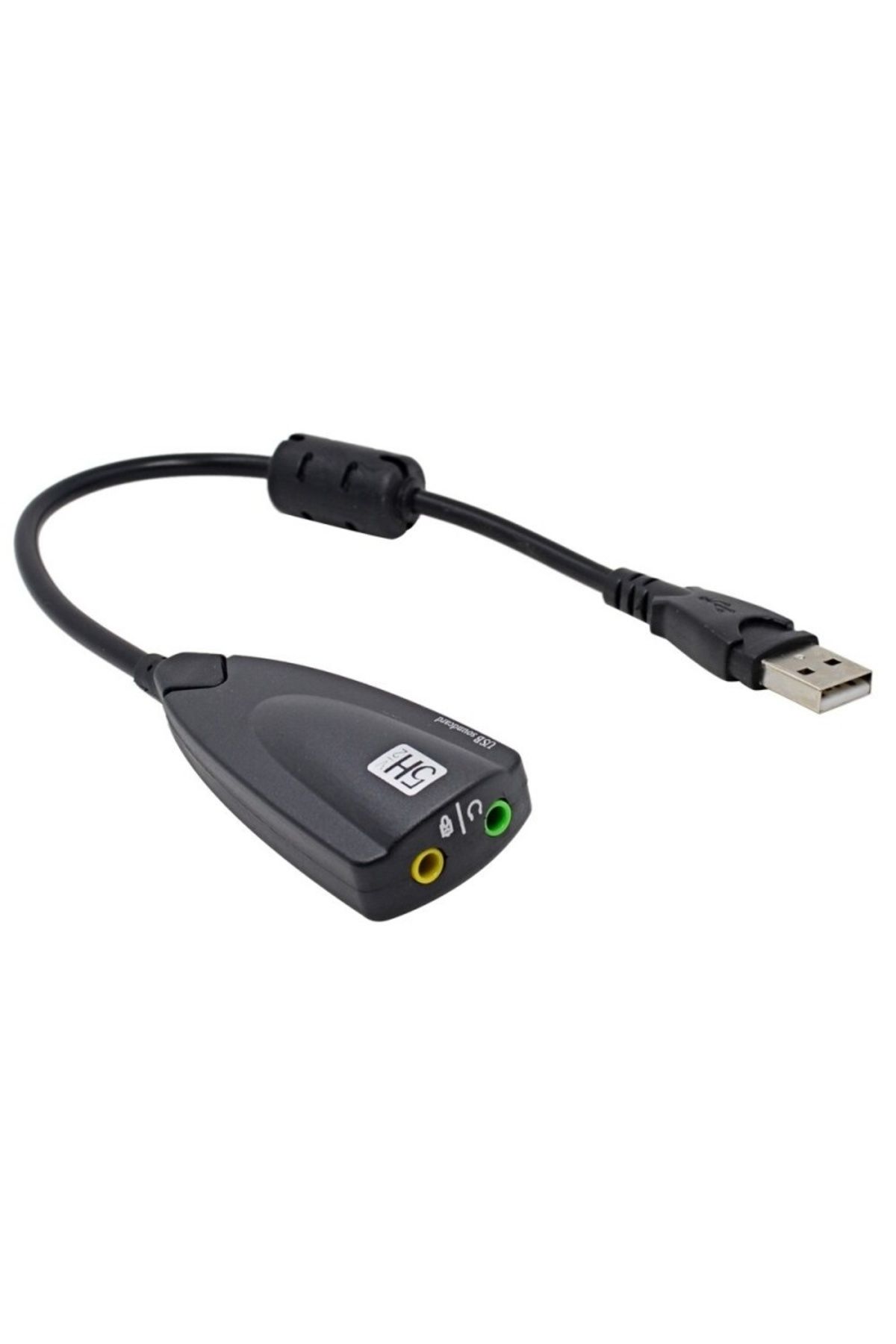 TECHSTAR-® 5hv2 Audio Adapter, Usb 2.0, 2 X 3.5mm Audio Jack, Microphone, Lineout, Virtual Surround 2