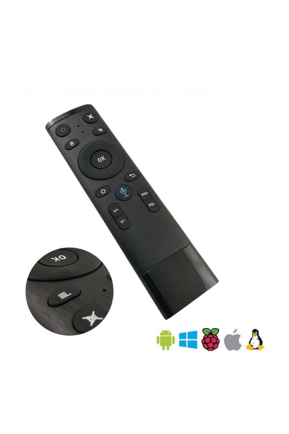 TECHSTAR-® Q5 Keyboard, Air Mouse, Voice, Remote Control, 2.4g, Gyroscope, 15 Meter Range, Pc Compati 3