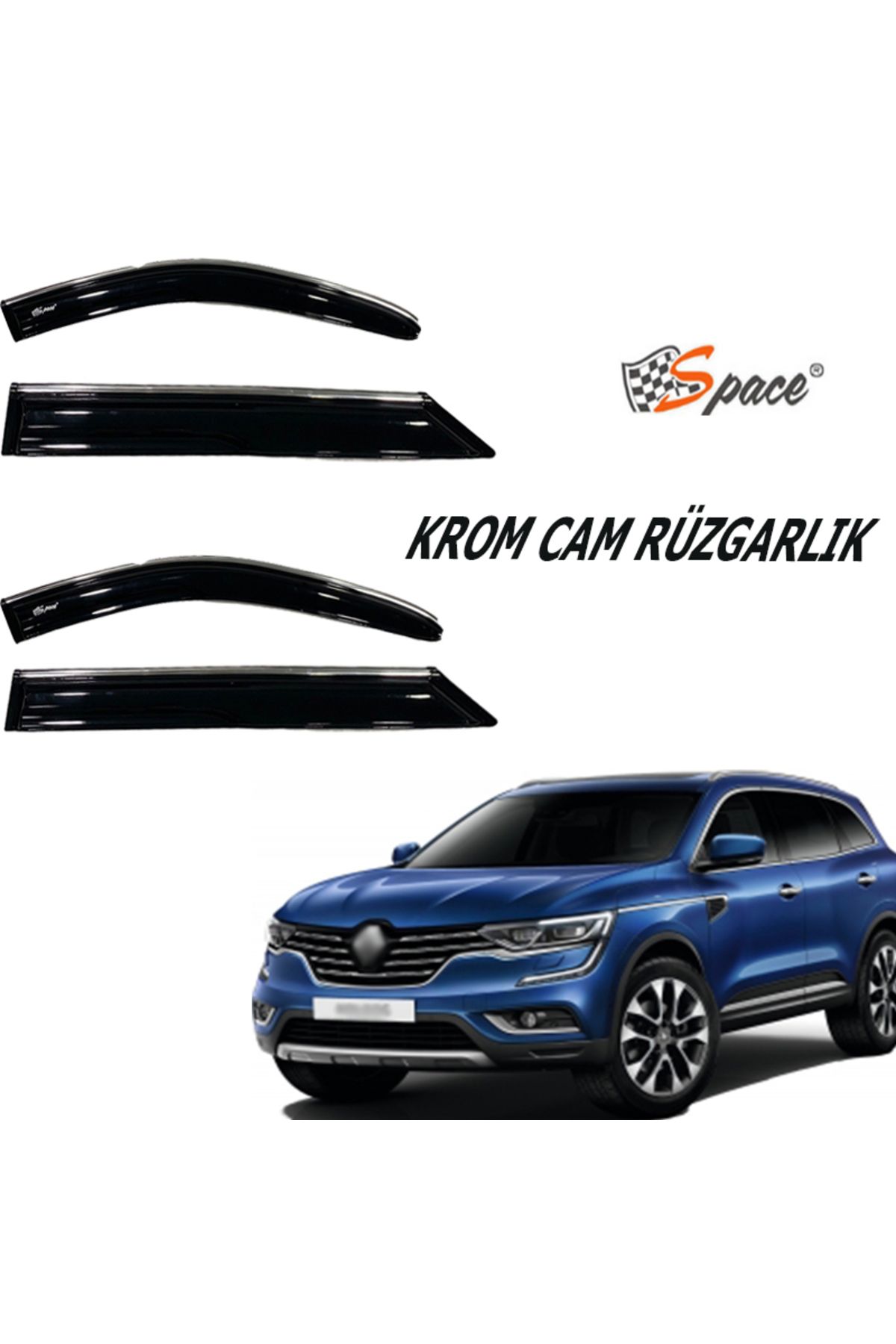 Space Krom cam rüzgarlığı Renault Keleos 2017-2021 / CARU425