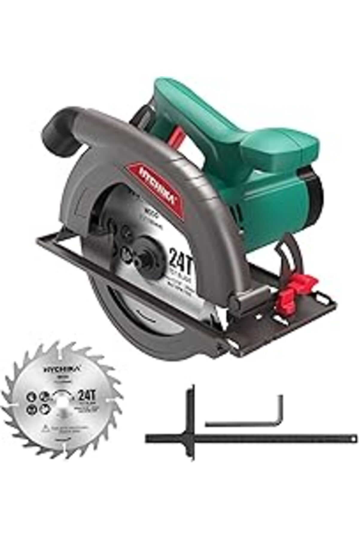 Pazarcan Hychika El Daire Testere, 1300W, 4500Rpm, 185Mm, Yüksek Güçlü Motor, Kesme Derinliği 65Mm (90), 45M