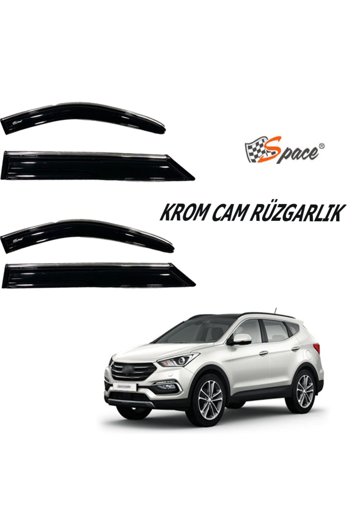 Space Krom cam rüzgarlığı Hyundai IX35 2018-2021 / CARU414