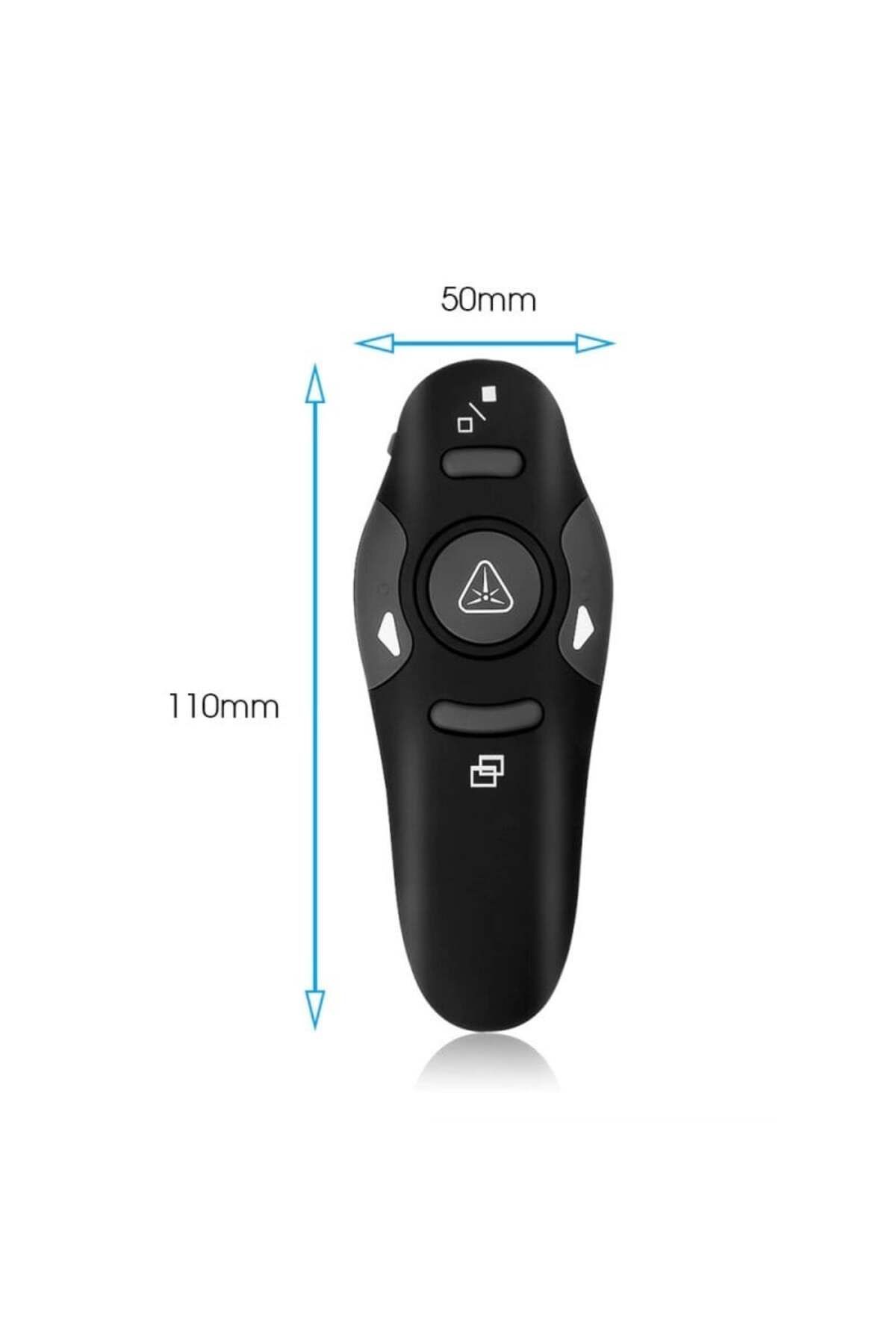 TECHSTAR-Wireless Presentation Remote Control, With Laser Pointer, Slideshow Buttons, Usb 10