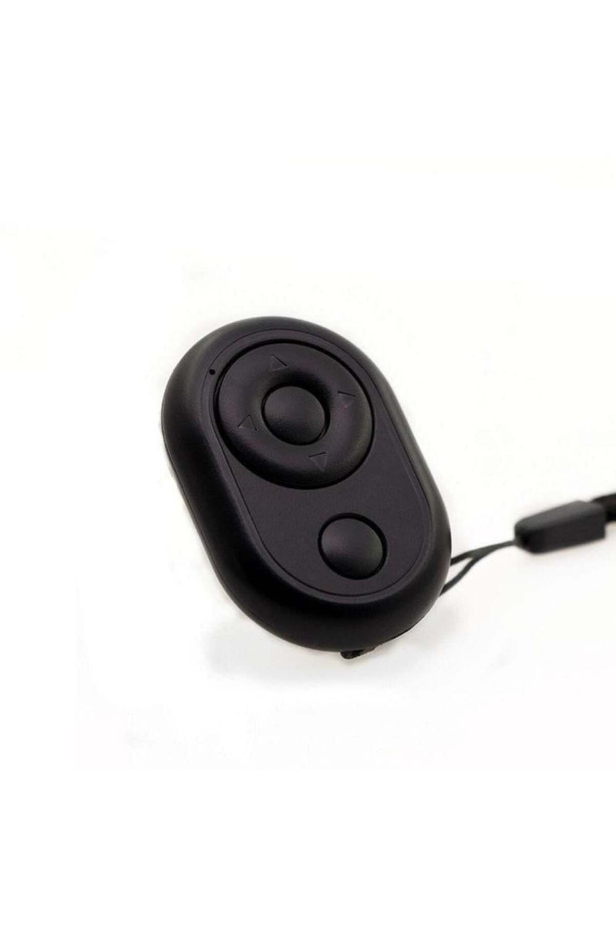 TECHSTAR-® Mini Wireless Remote Control, Black, Bluetooth, Camera Control, Timer, Player Control, No 6
