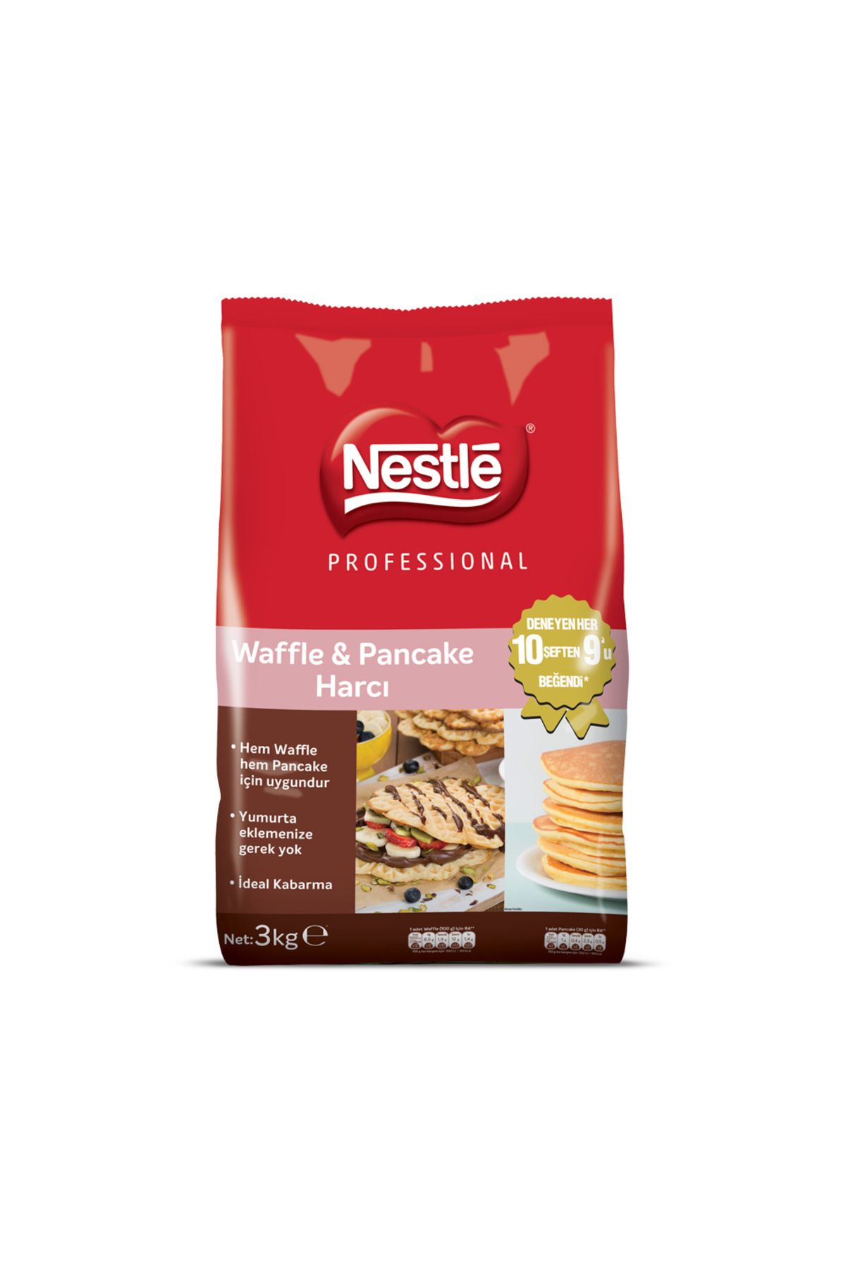 Nestle Waffle & Pancake Harcı 3 Kg X 4 Ad. (1 KOLİ)