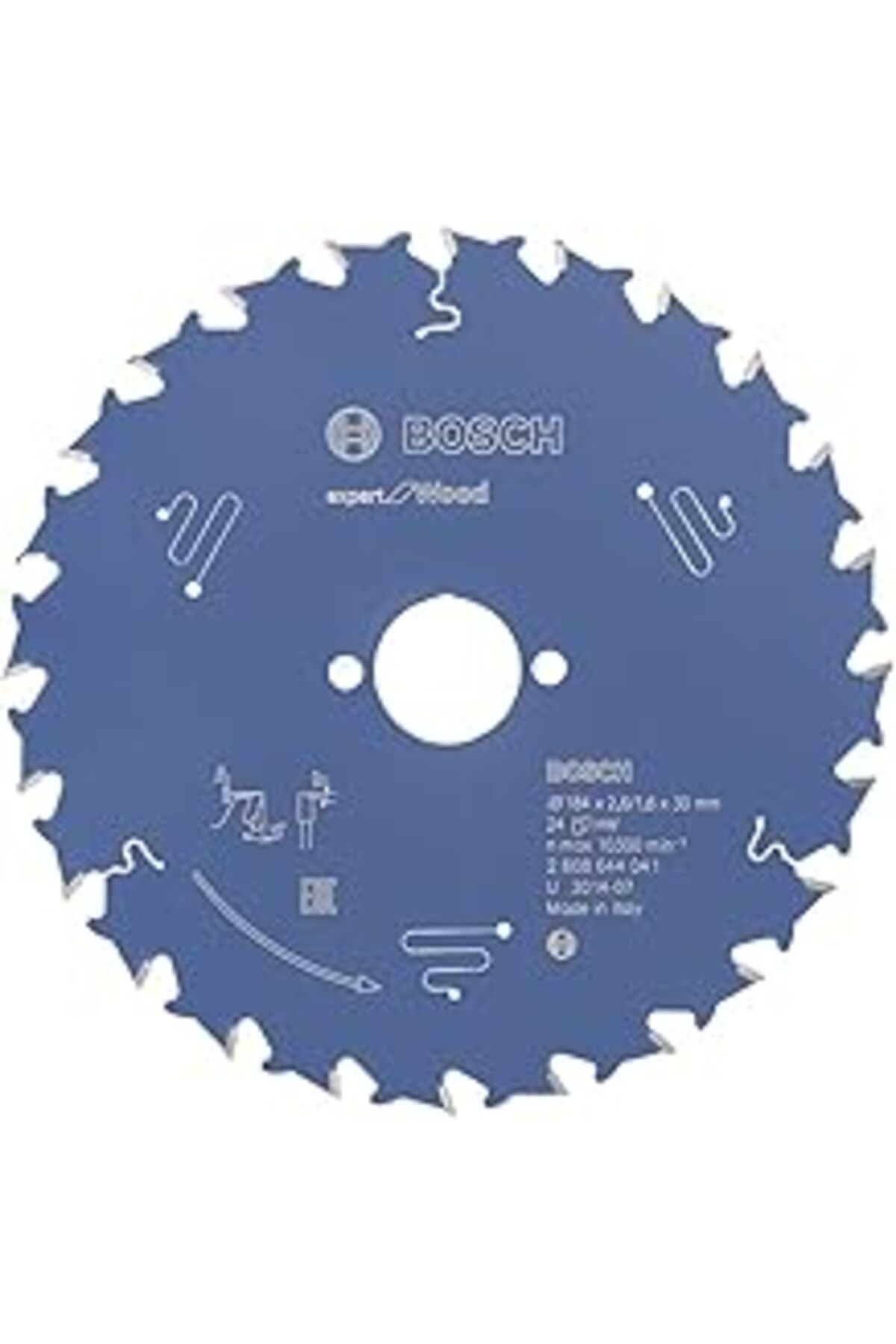 Pazarcan Bosch Dairesel Testere Bıçağı Expert Için Ahşap, 184 X 30 X 2,6 Mm, Diş Sayısı 24, 1 Adet, 26086440