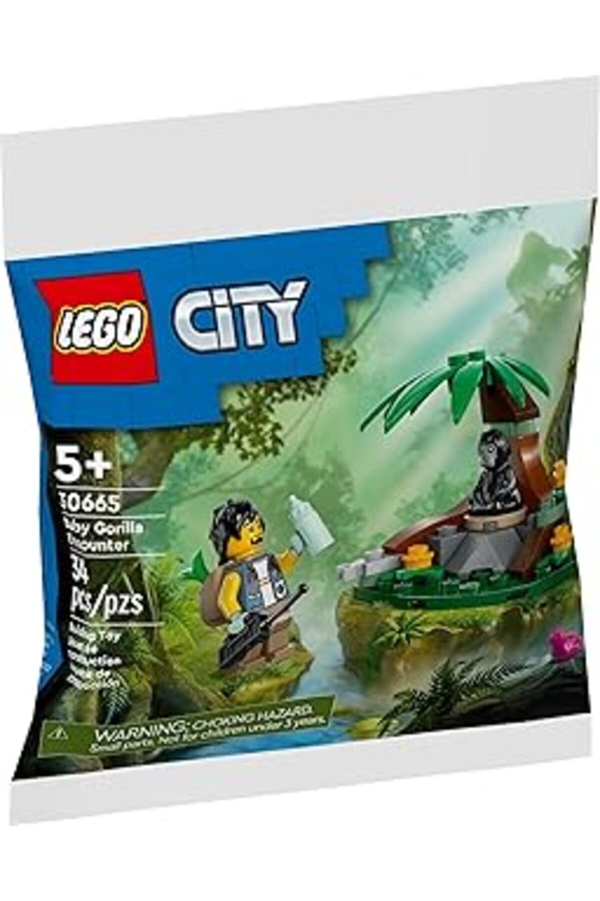 Qedii Lego City 30665 Baby Gorilla Encounter