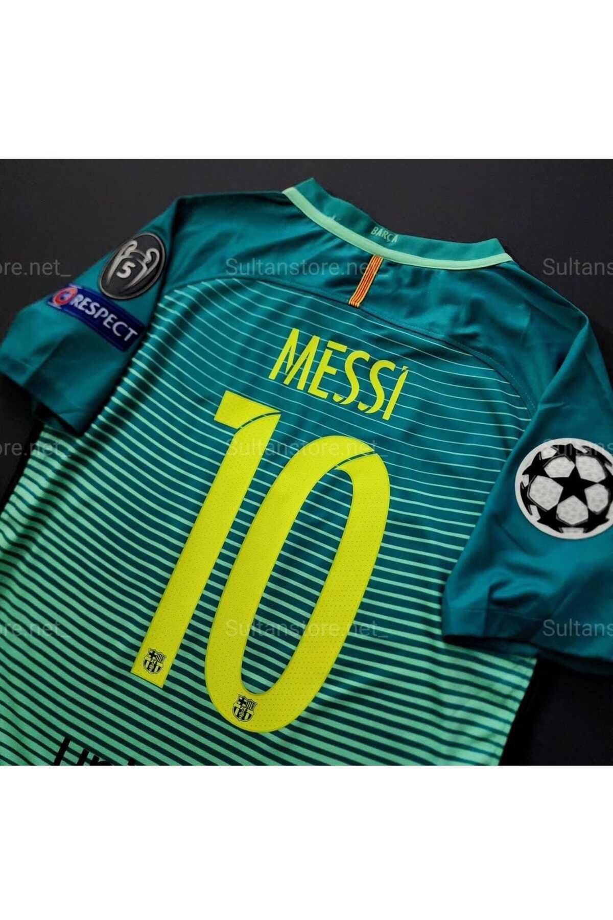 kombinezyum Bar.ce.lo.na 2017/18 Sezonu #10 Lionel Messi Deplasman Forması (Blue)