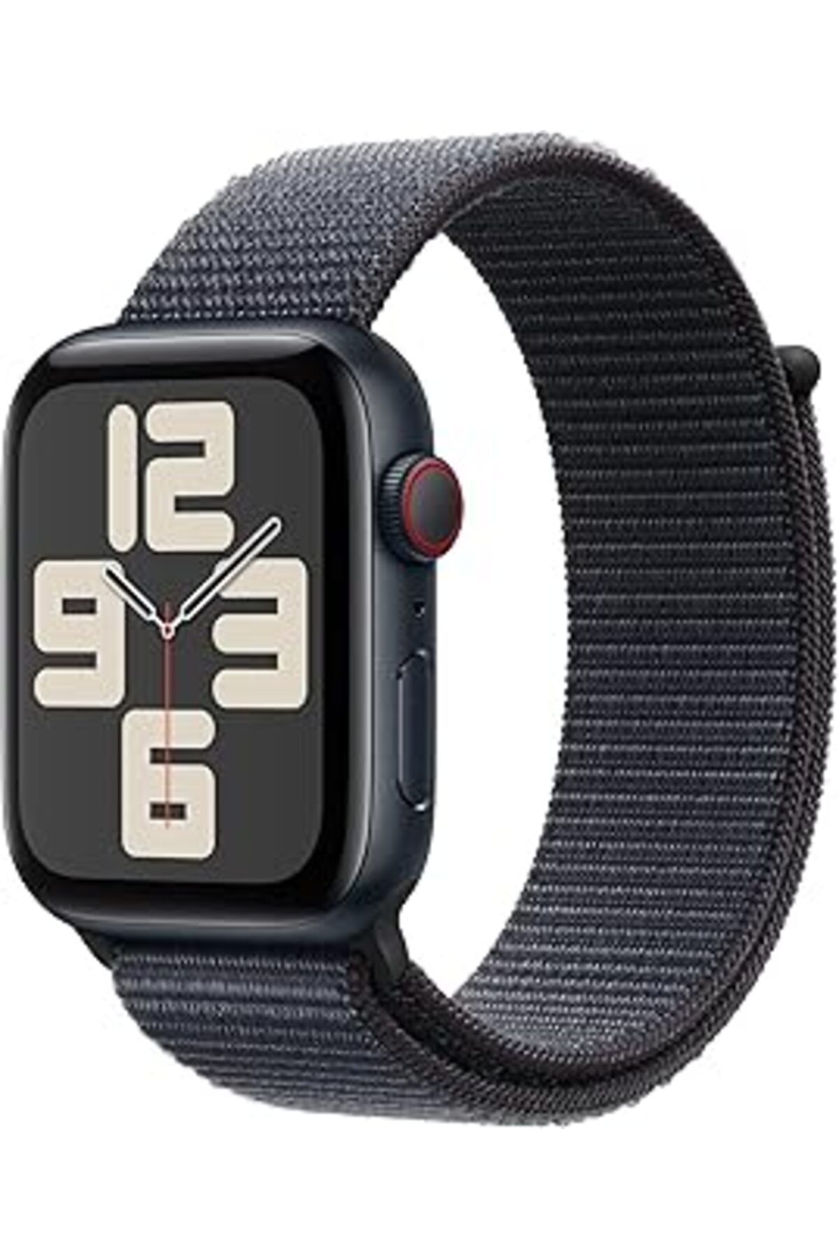 Qedii Apple Watch Se Gps + Cellular, 40 Mm Gece Yarısı Alüminyum Kasa Ve Mürekkep Moru Spor Loop