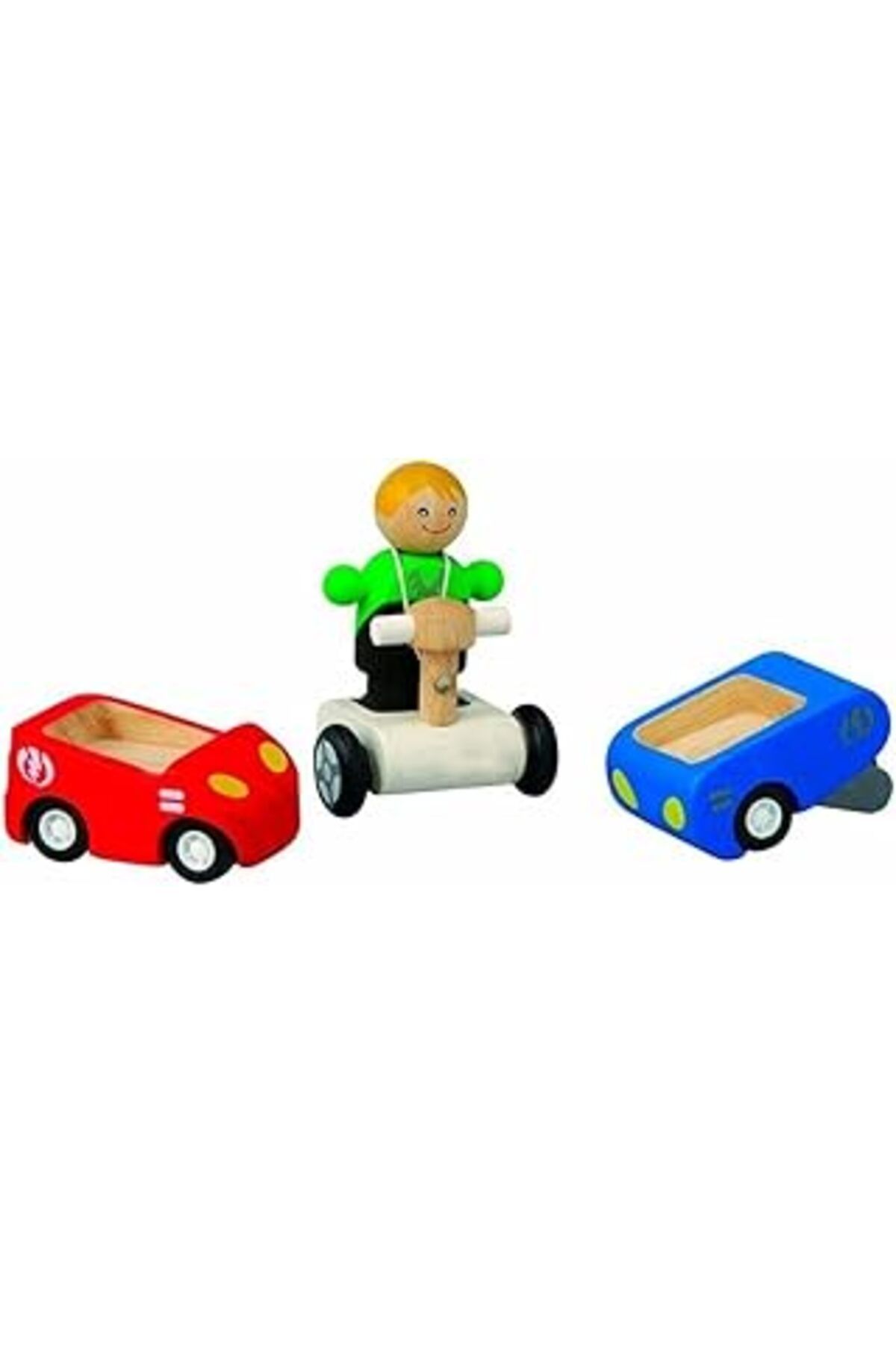 Pazarcan Plantoys Plan Toys Ekolojik Araçlar 3 Araç 1 Sürücü