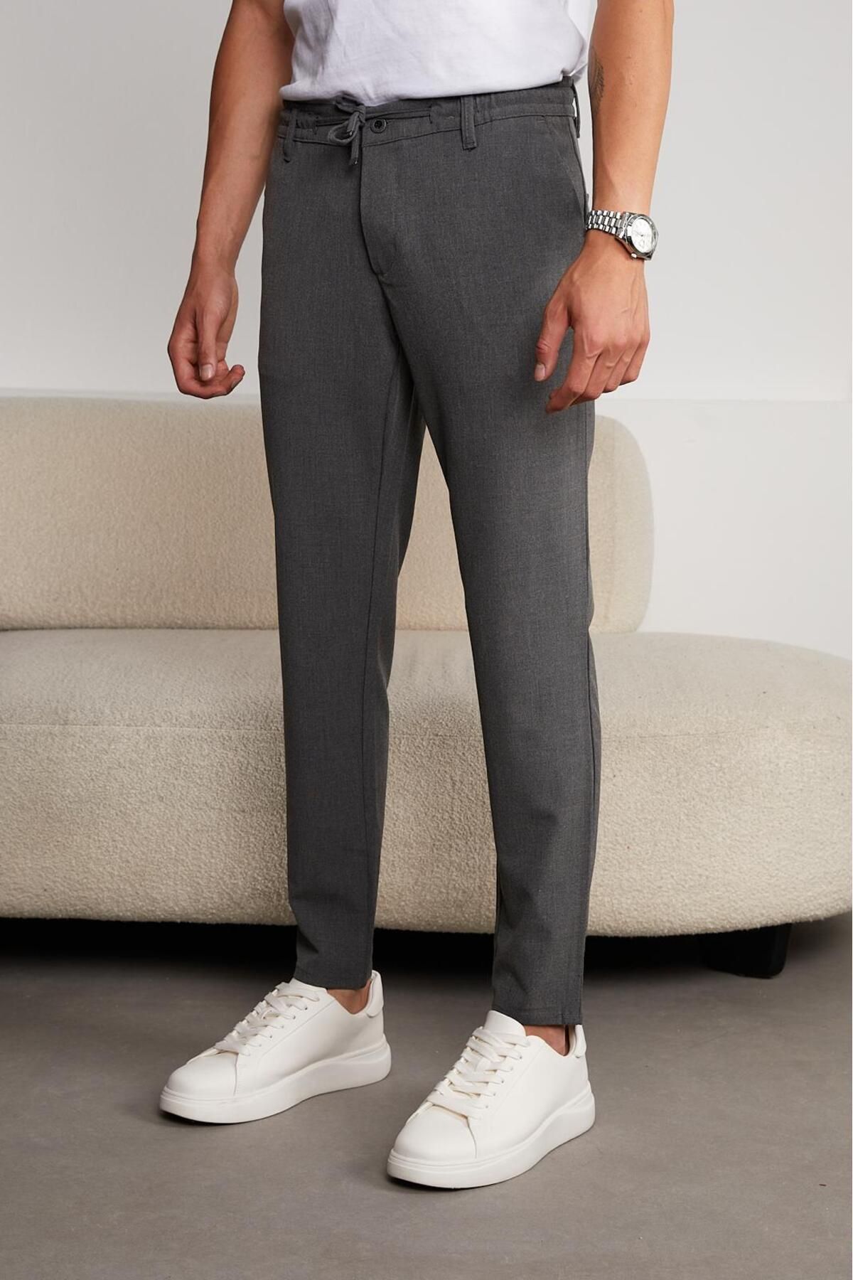 JACK CAPRİO Erkek Yeni Sezon Jogger Pantolon Likralı Yüksek Kaliteli Kumaş