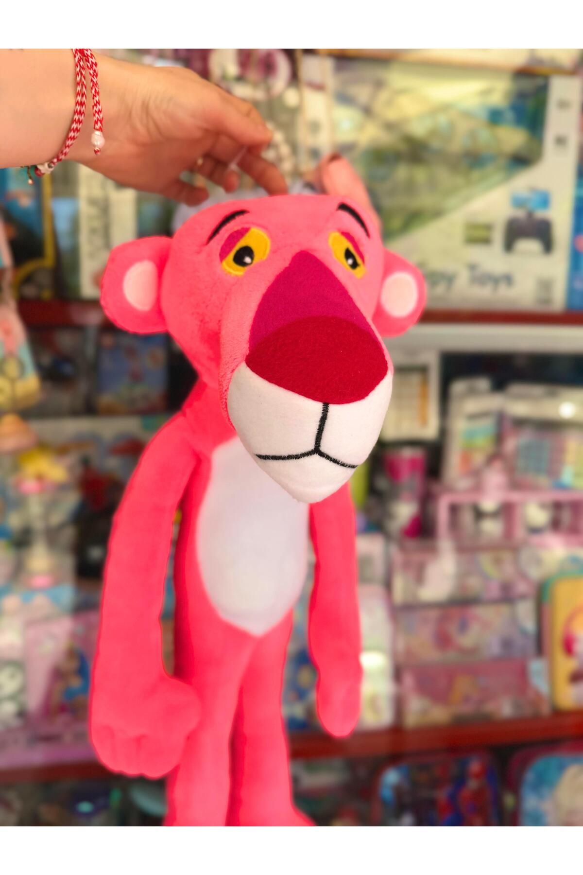 SIPAHI PELUŞ PEMBE PANTER OYUNCAK BÜYÜK BOY