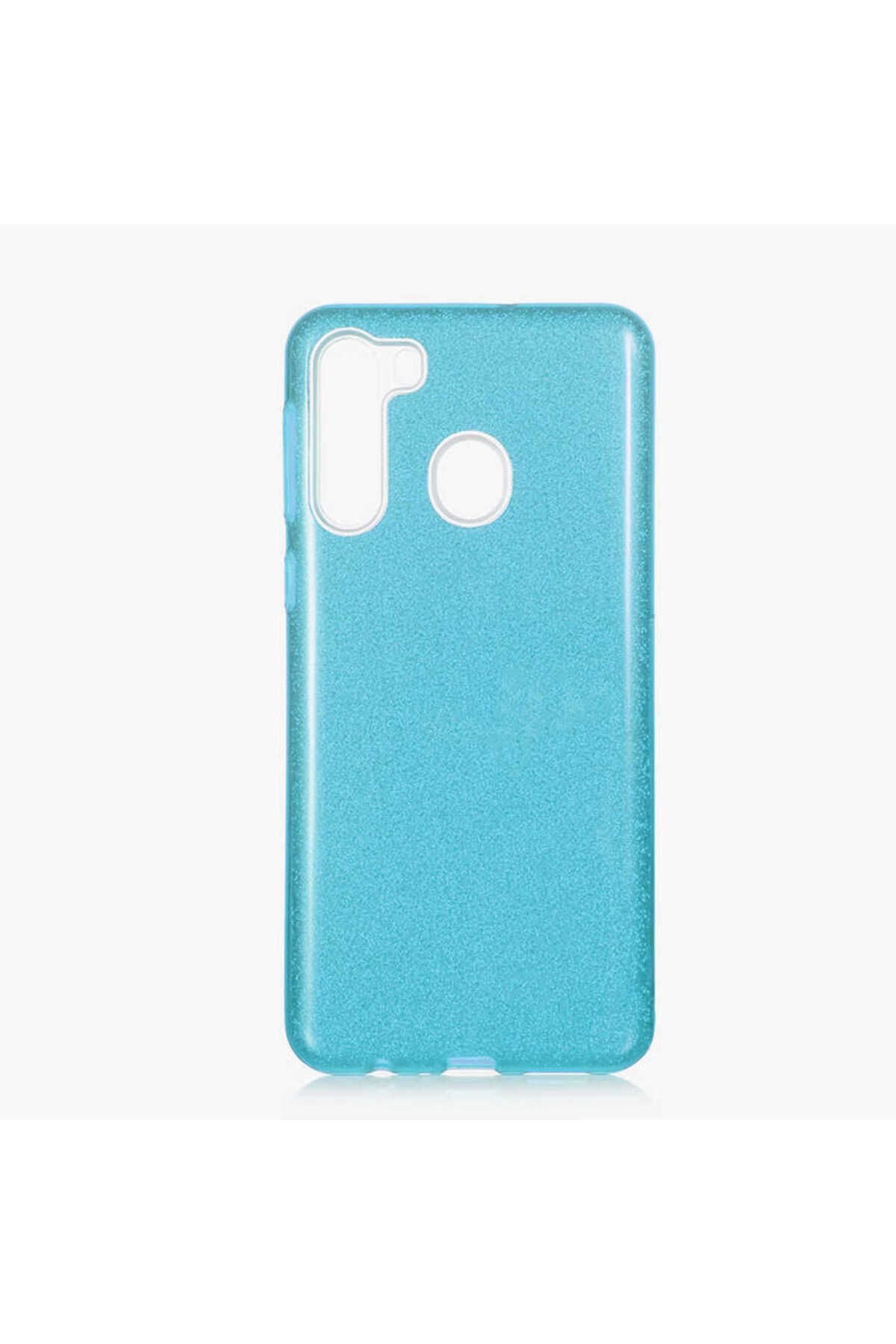halkhouse Galaxy A21 Kılıf Renkli Simli Parlak Şık Sert Kadın Kapak Shining Silikon