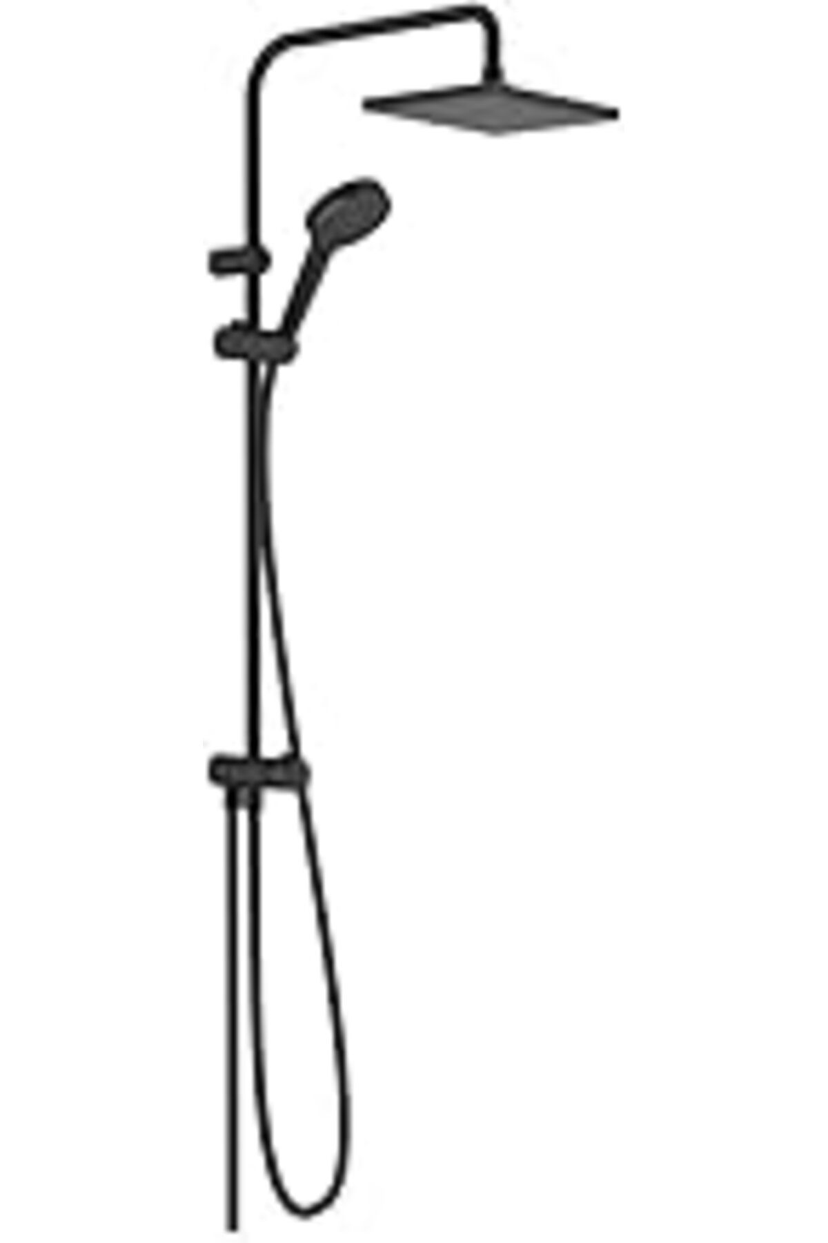 Qedii Hansgrohe Duş Sistemi Vernis Shape Reno, Duş Başlığı Boyutu 230 X 170 Mm, Ayarlayıcılı Duş Seti, Du