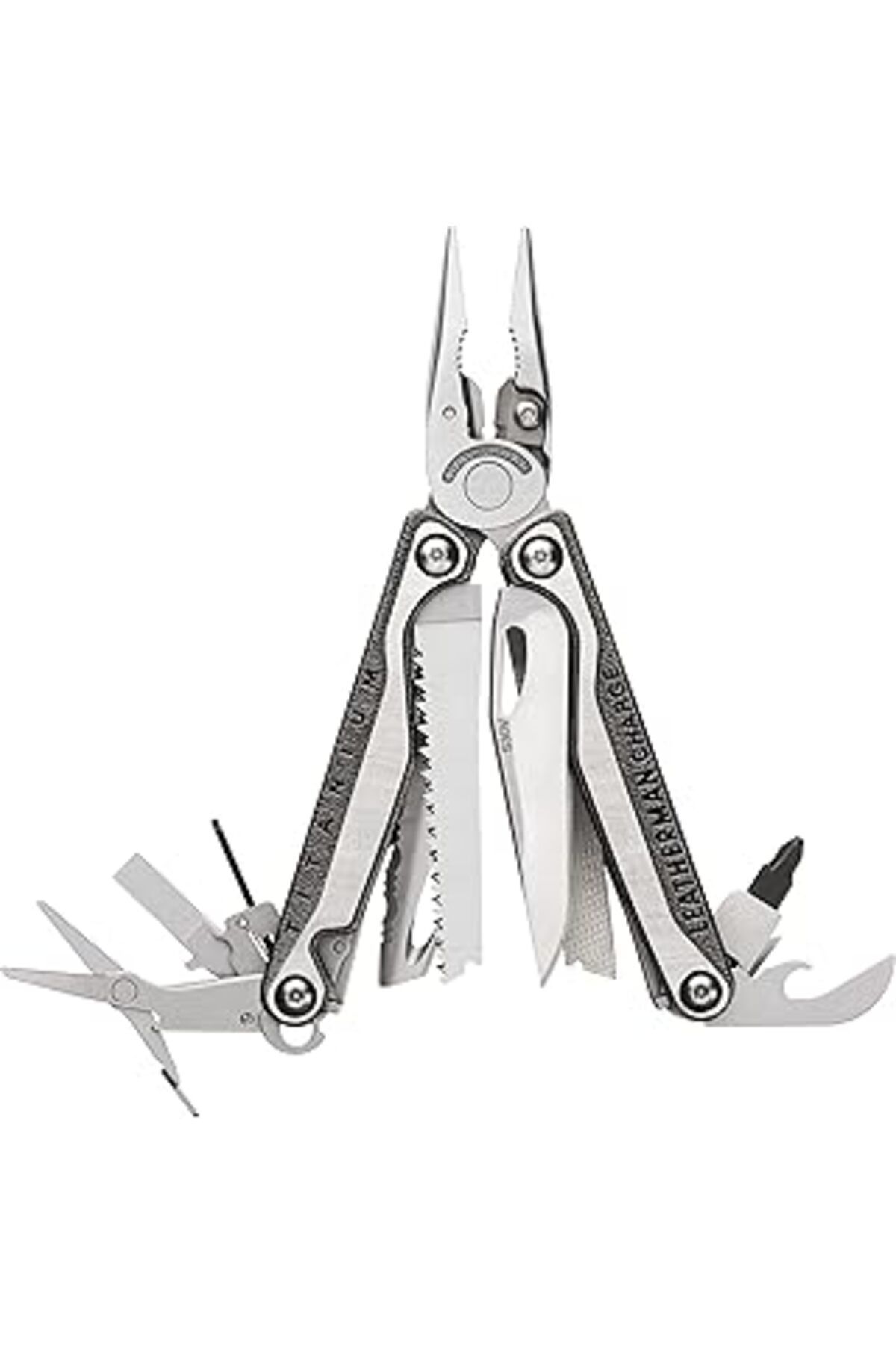 Mu Art Ahşap Leatherman Charge Plus Tti Multitool - Metalik