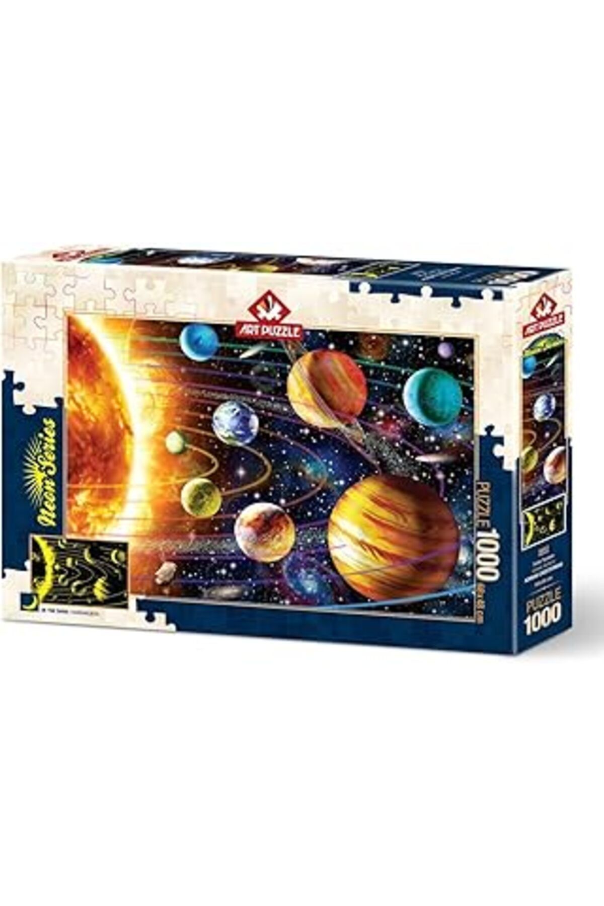Pazarcan Art Puzzle Güneş Sistemi 1000 Parça Neon Puzzle