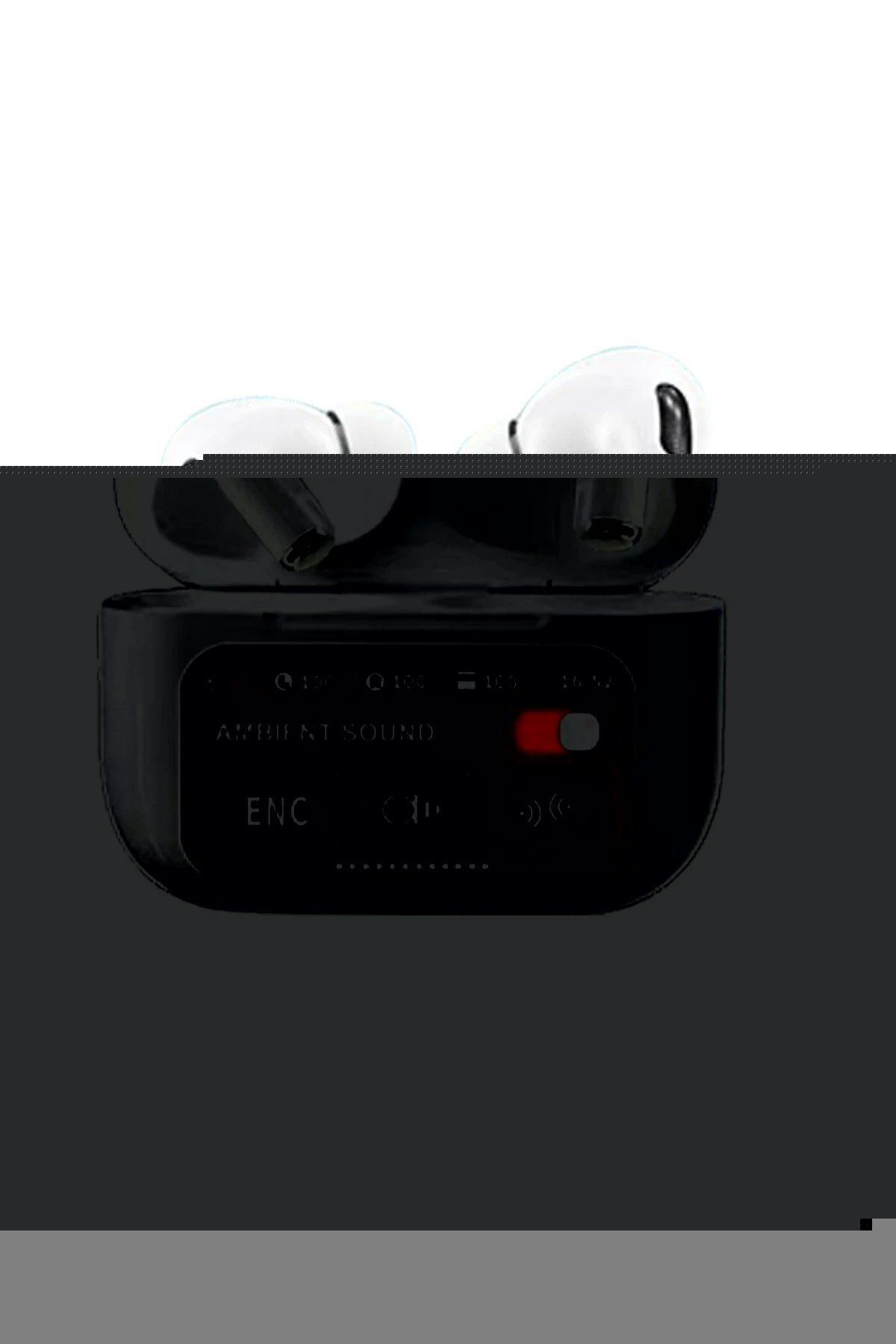 Toptan Bulurum A9 Pro Aktif Gürültü Engelleyici Özellikli Dijital Airpods Bluetooth Kulaklık - Beyaz Uyumlu