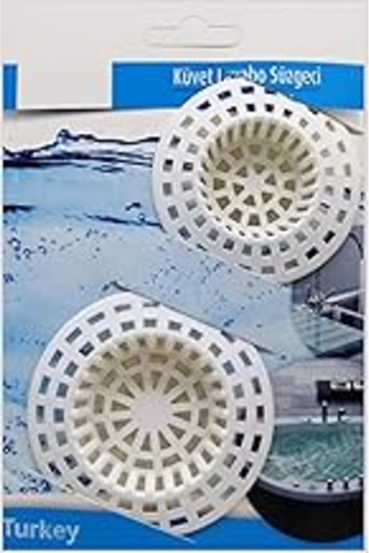 Pazarcan Mobee Burçin 2'Li Evye Lavabo Süzgeci Plastik Küvet Lavoba Süzgeç 1410