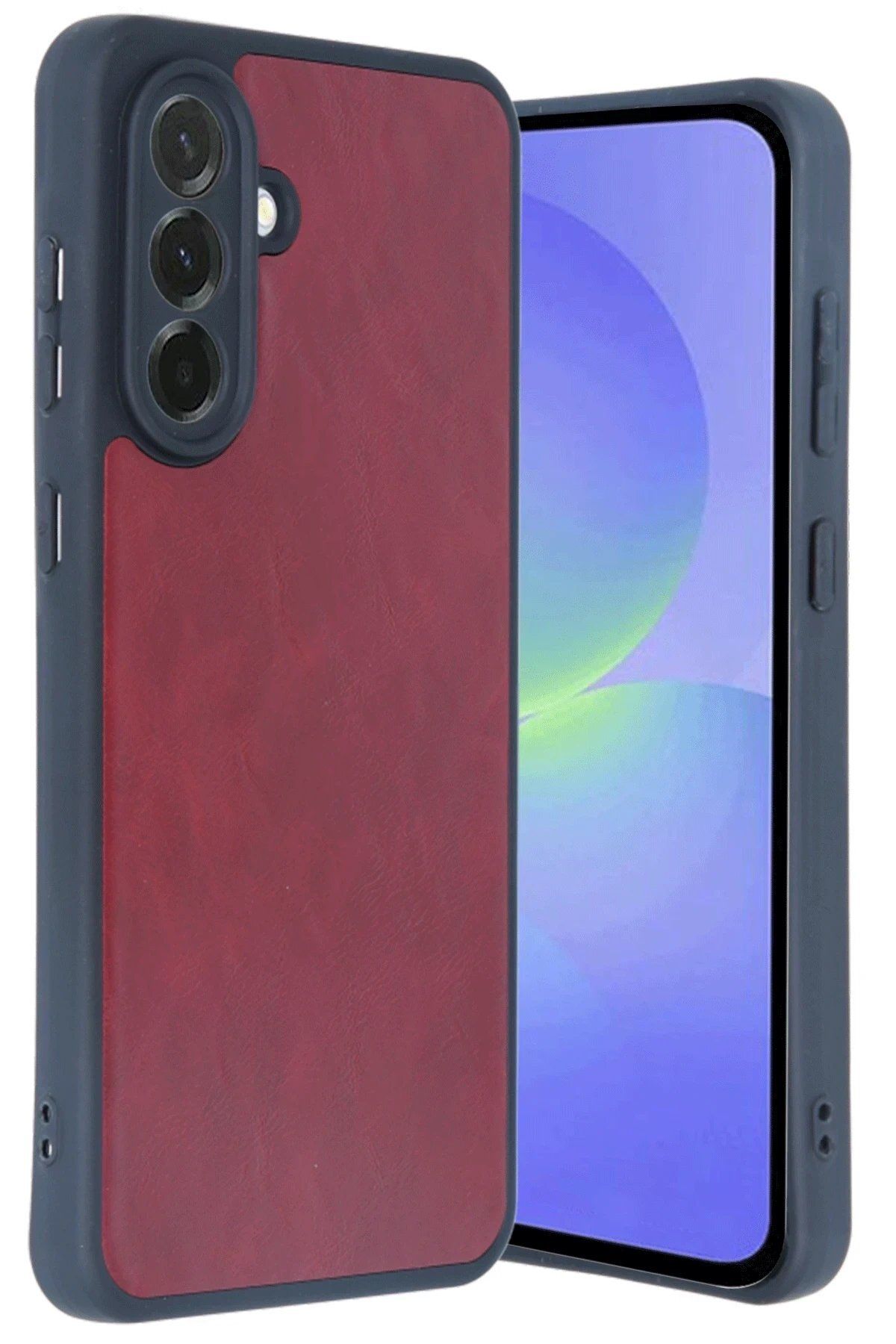 Toptan Bulurum Samsung Galaxy A15 4G Kılıf Aras Deri Kapak - Bordo