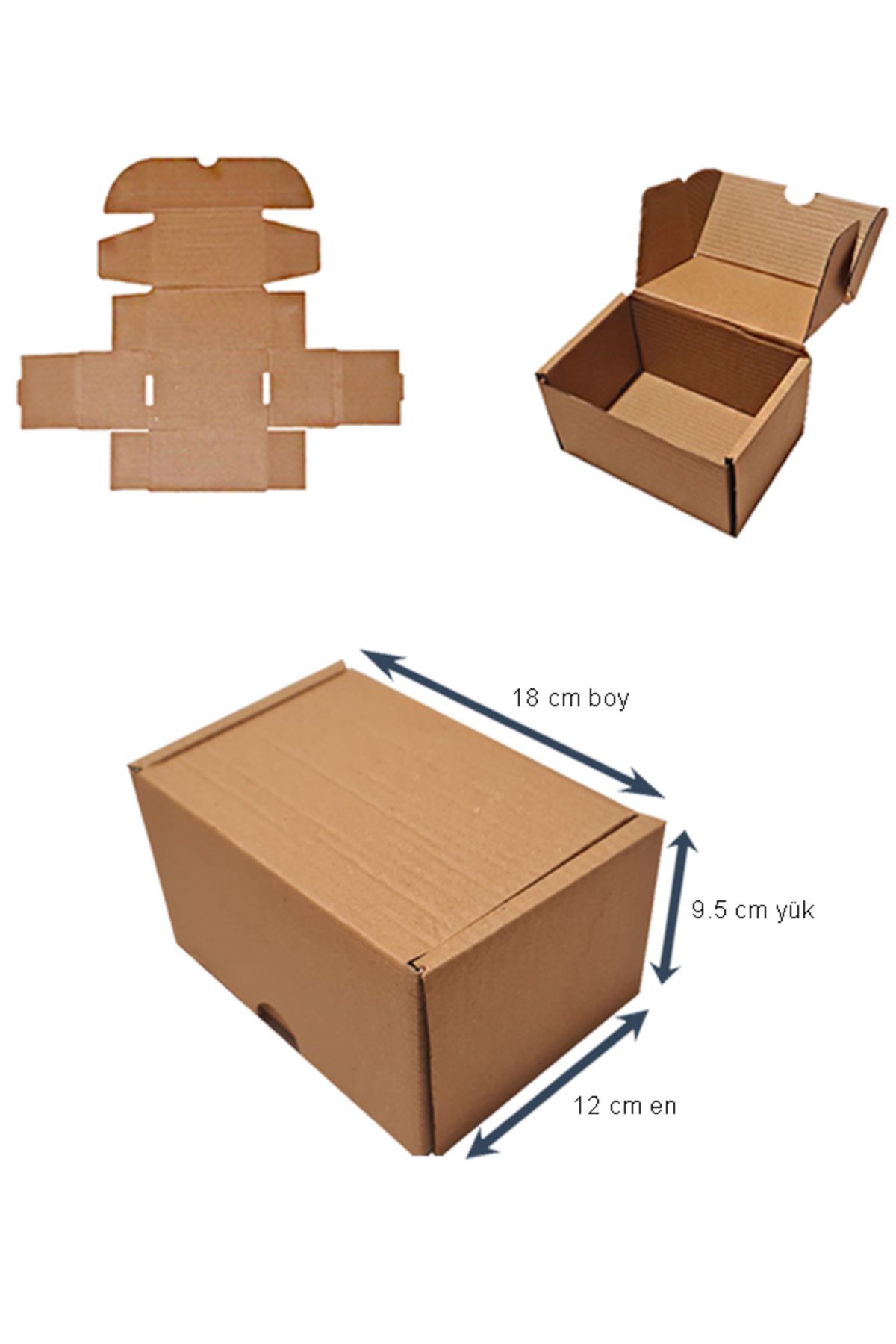 kutucum Mini Kargo Kutusu 18x12x9,5 Cm E-Ticaret Kutusu