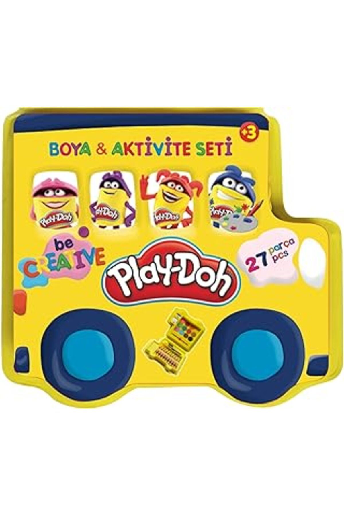 Mu Art Ahşap Play-doh Kirtasiye Seti (27 PARÇA)