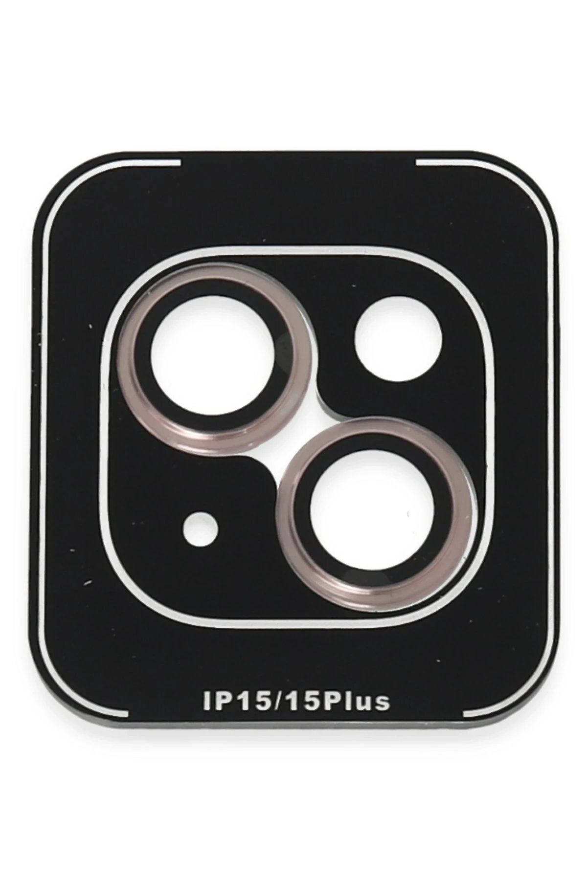 Toptan Bulurum iPhone 15 PVD Metal Kamera Lens - Pembe