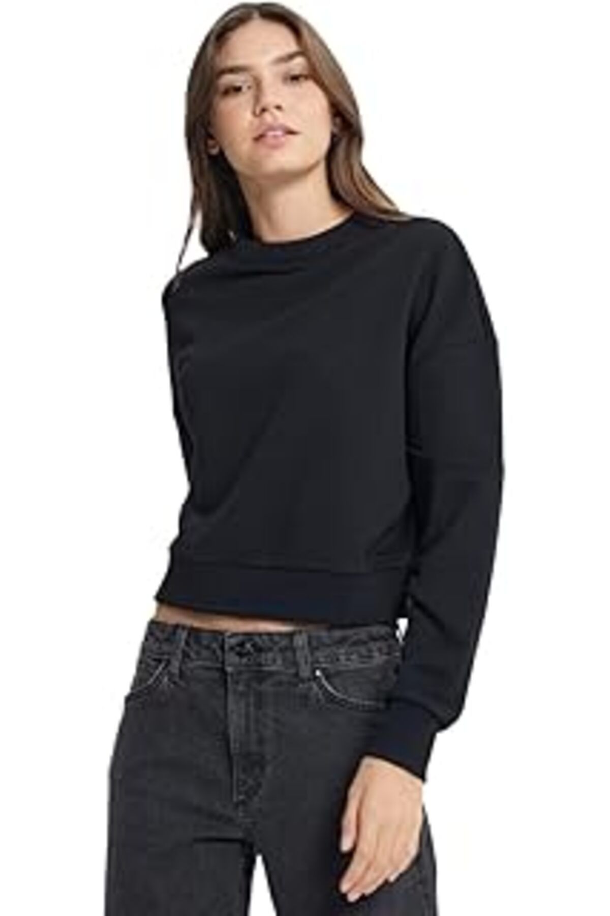 TBSProjects Wrangler Bisiklet Yaka Sweatshirt Sweatshirt Kadın