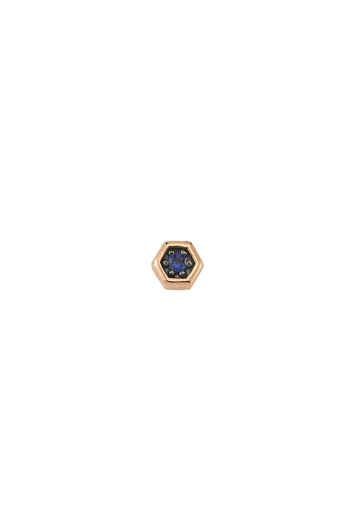 BEE GODDESS Petek Xxs Safir Altın Piercing