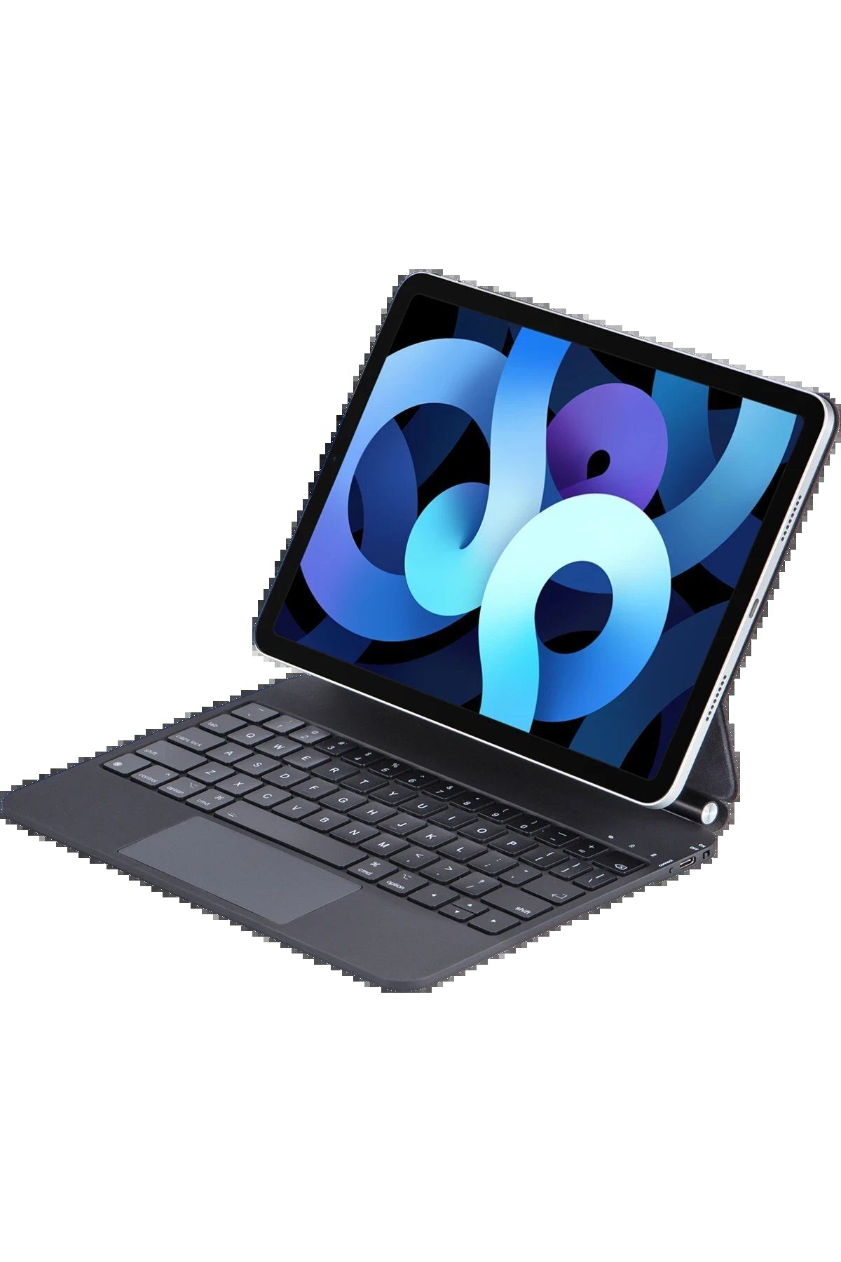 Toptan Bulurum iPad Pro 11 (2024) Kılıf X7P Magic Manyetik Klavyeli Tablet Kılıfı - Siyah