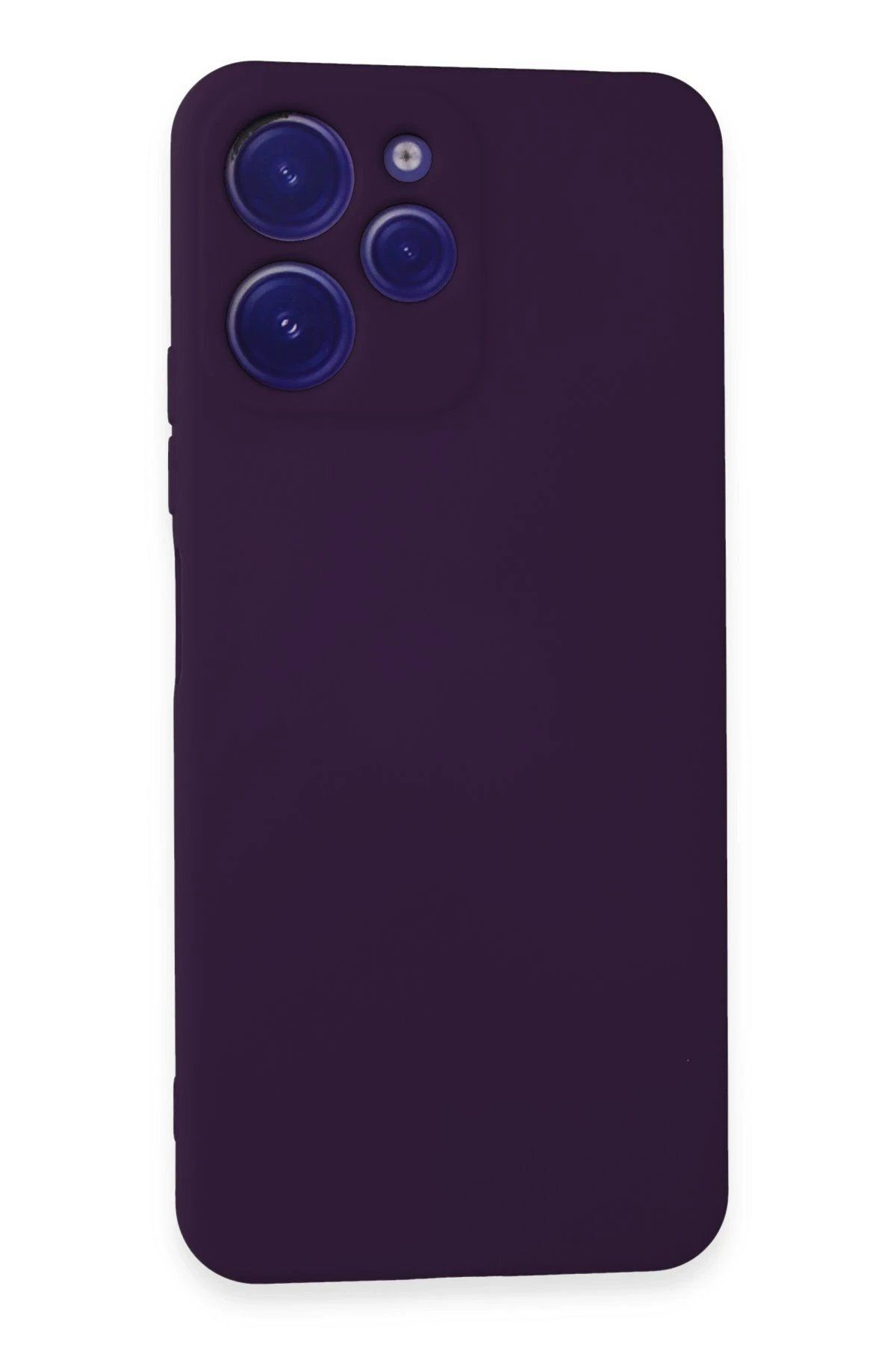 Toptan Bulurum Xiaomi Redmi 12 Kılıf Nano içi Kadife Silikon - Mor