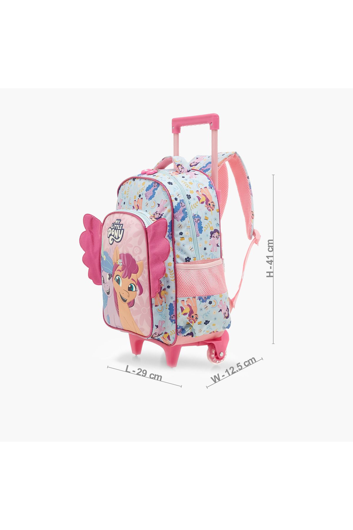 MY LITTLE PONY-Print Trolley Backpack with Retractable Handle and Adjustable Straps -16 inches 2
