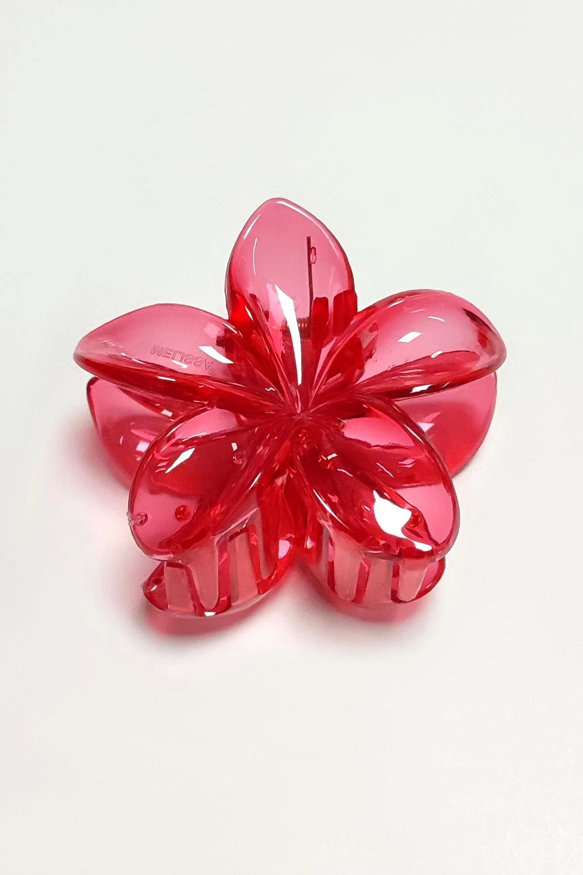 ÖYKÜ VE YİĞİT Kırmızı Lotus Toka 8 cm (Kartsız)