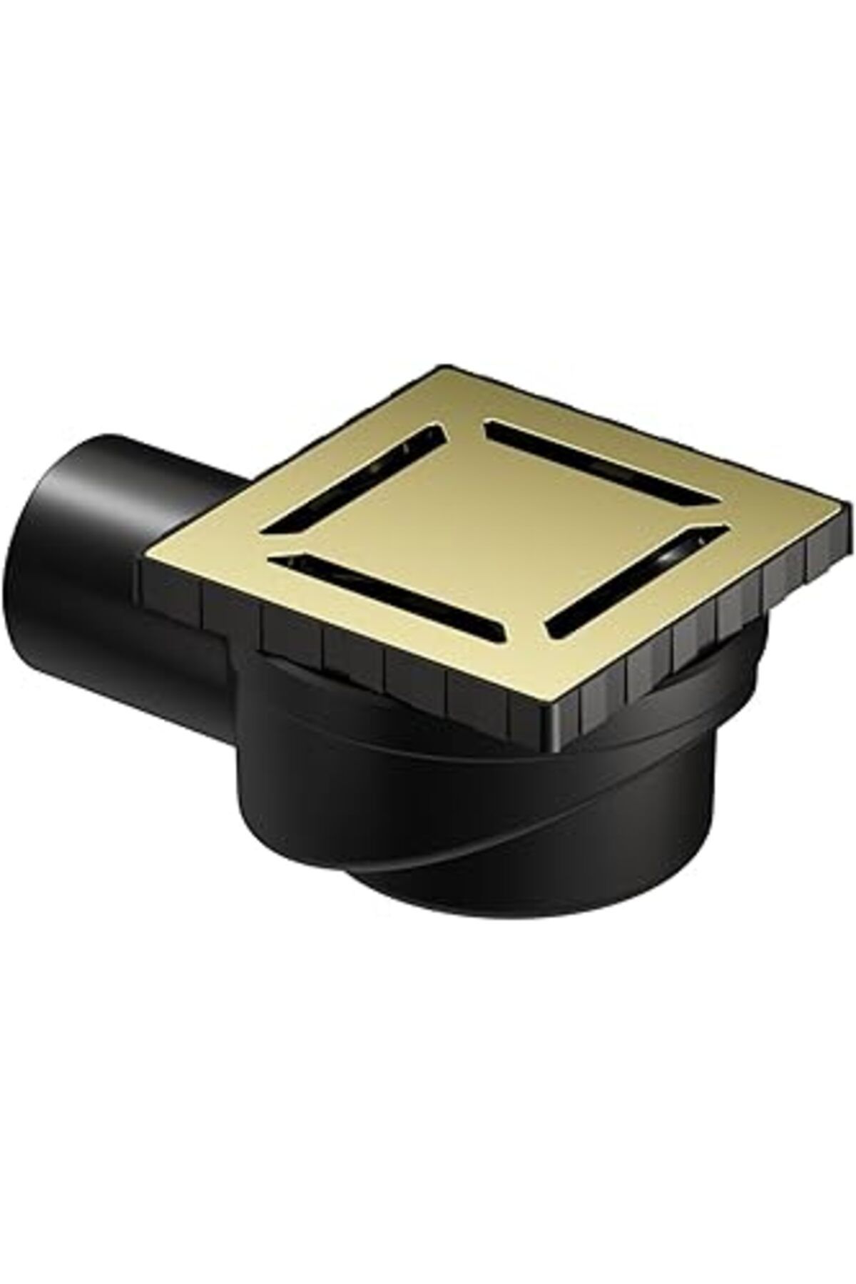 Pazarcan Vitra V-Flow Kare 5606972 Duş Kanalı Yandan Çıkışlı Dk 100 Kapak Parlak Altın