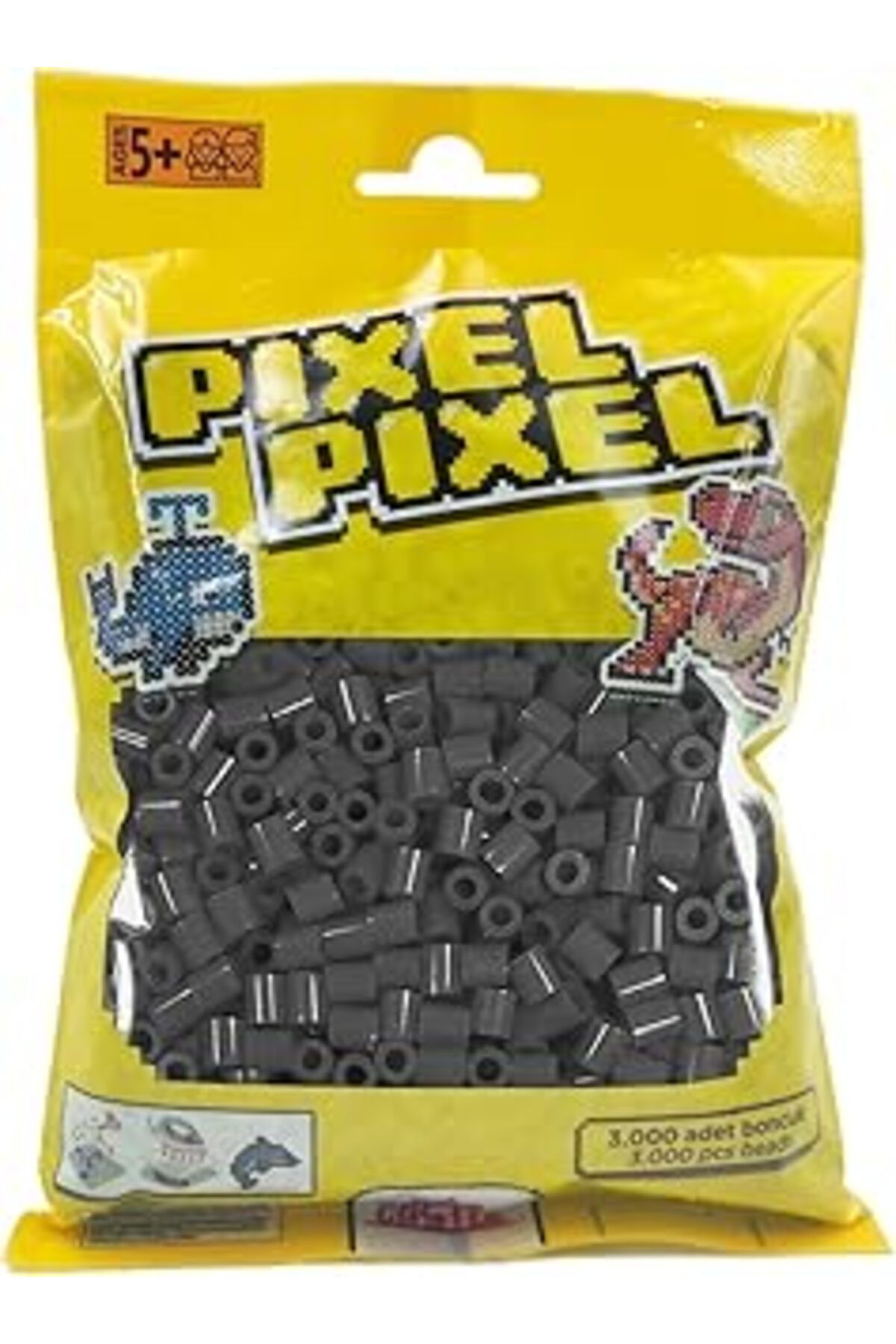 Qedii Red Castle 3000 Adet Midi Boncuk Koyu Gri- Ppb-3000-27