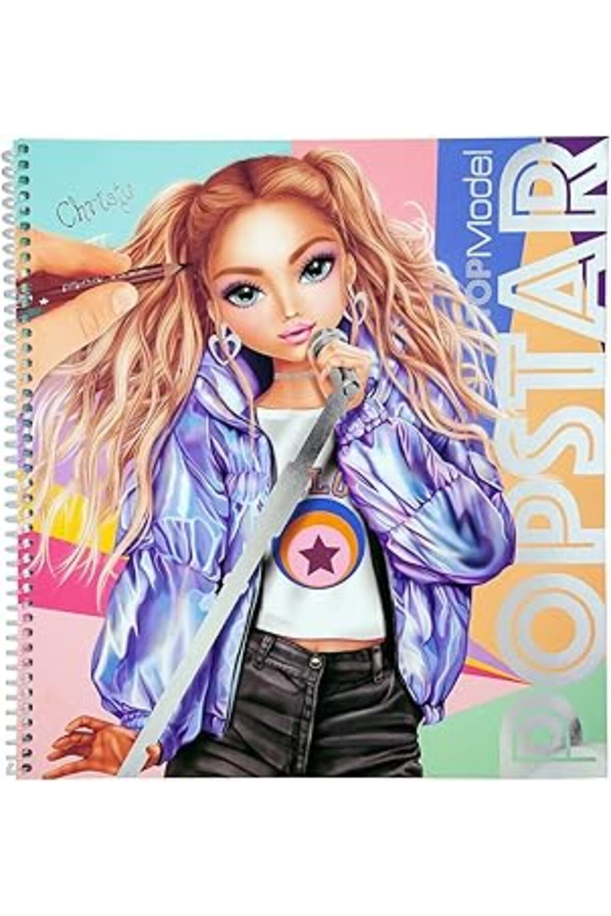 Qedii Depesche 12228 Topmodel Popstar - Boyama Kitabı, 60 Sayfalık Model Motifleri Ve Kıyafetleri Tasarla